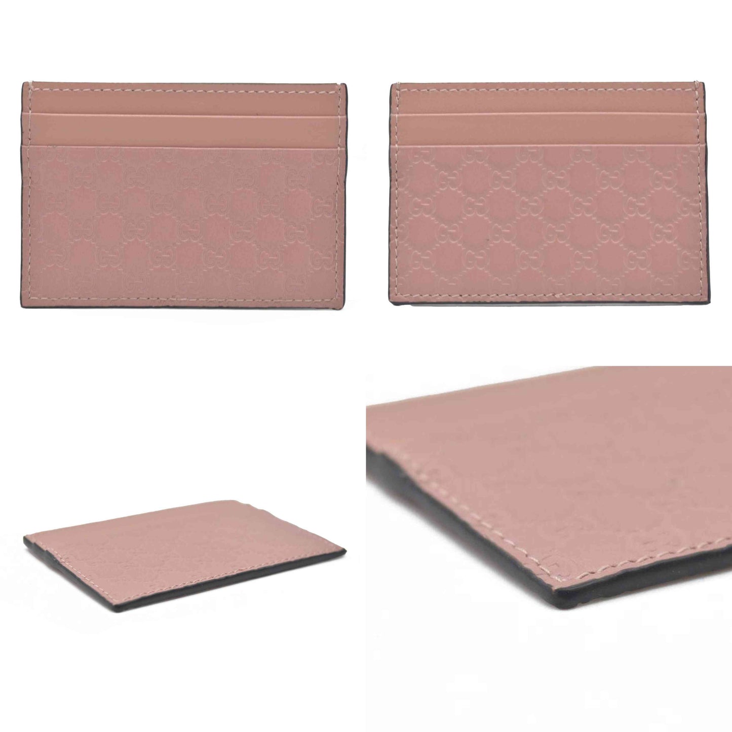 $380 Gucci Microguccissima Pattern Leather Card Holder CONSIGNMENT