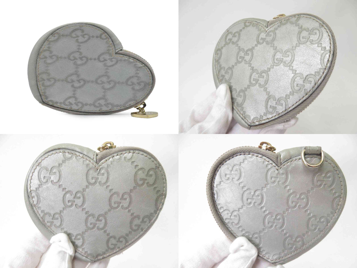 $520 GUCCI Guccissima Leather Coin Purse Compact Wallet