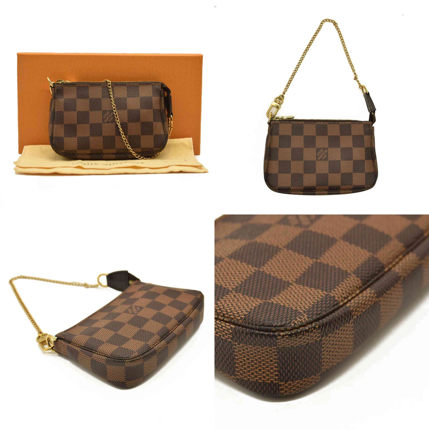 Louis Vuitton  Damier Ebene Mini Pochette Accessories