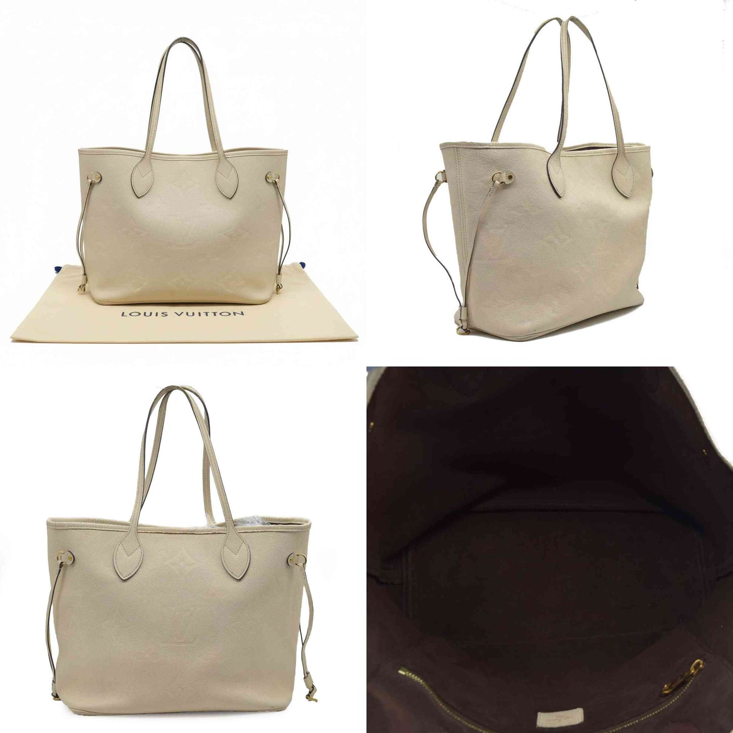 $2710 Louis Vuitton Monogram Giant Empreinte Neverfull MM