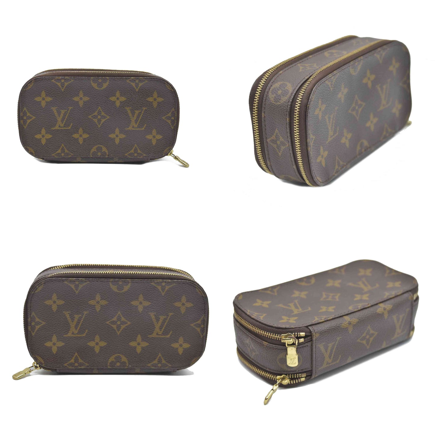 $580 Louis Vuitton  Monogram Trousse Blush PM Cosmetic Pouch