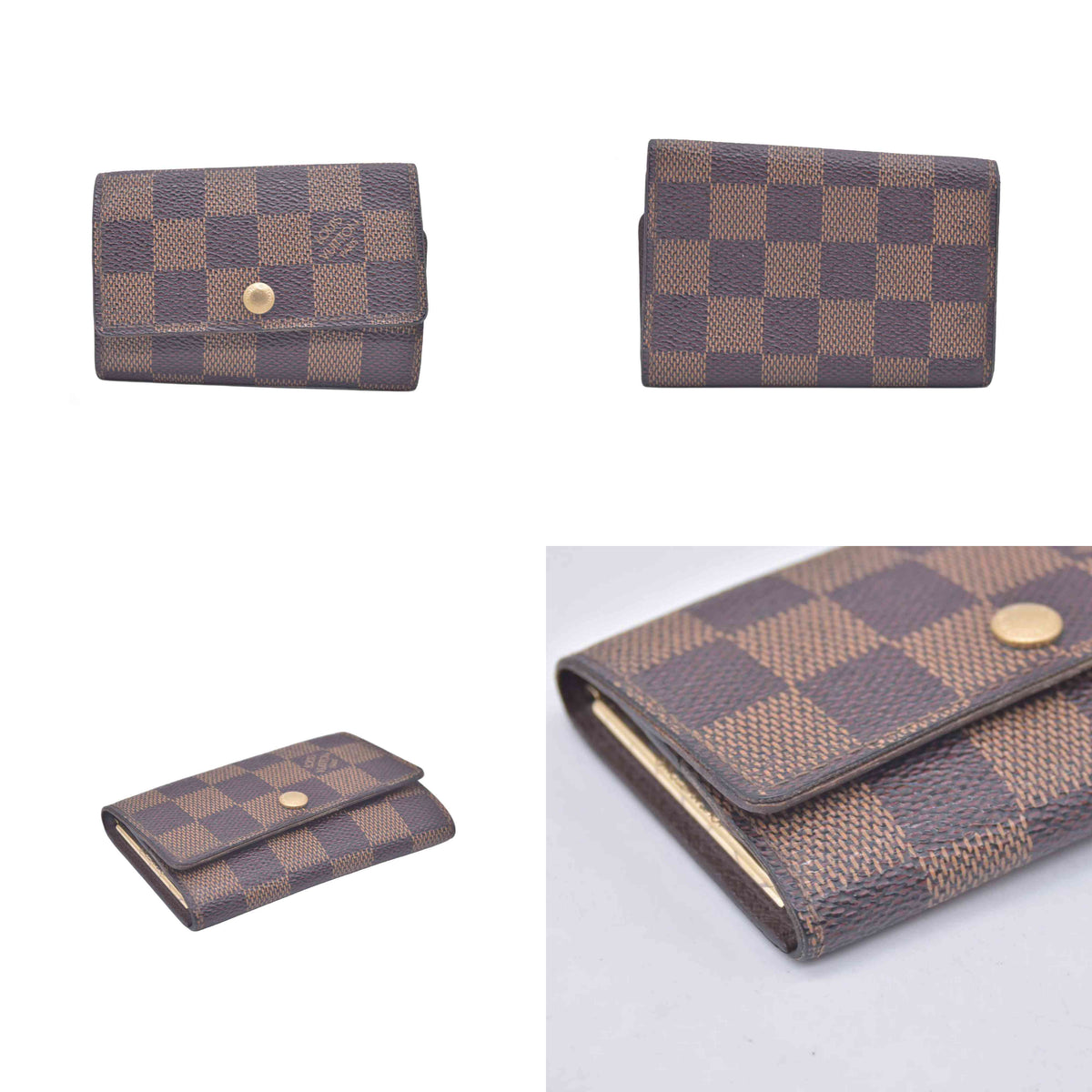 $395 2004 Louis Vuitton Damier Ebene Multicles 6 Key Holder CT0014 CONSIGNMENT 10021148