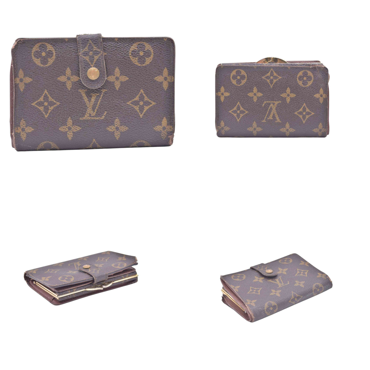$730 LOUIS VUITTON Monogram French Wallet CONSIGNMENT 10021463