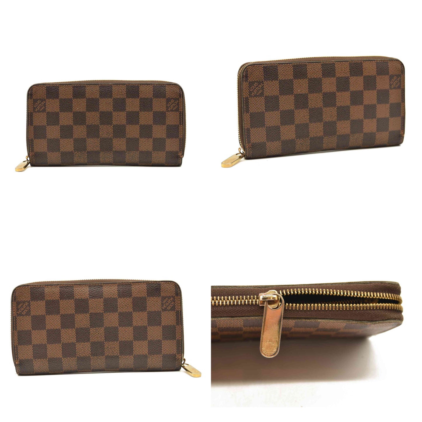 Louis Vuitton  Damier Ebene Zippy Wallet MI3192