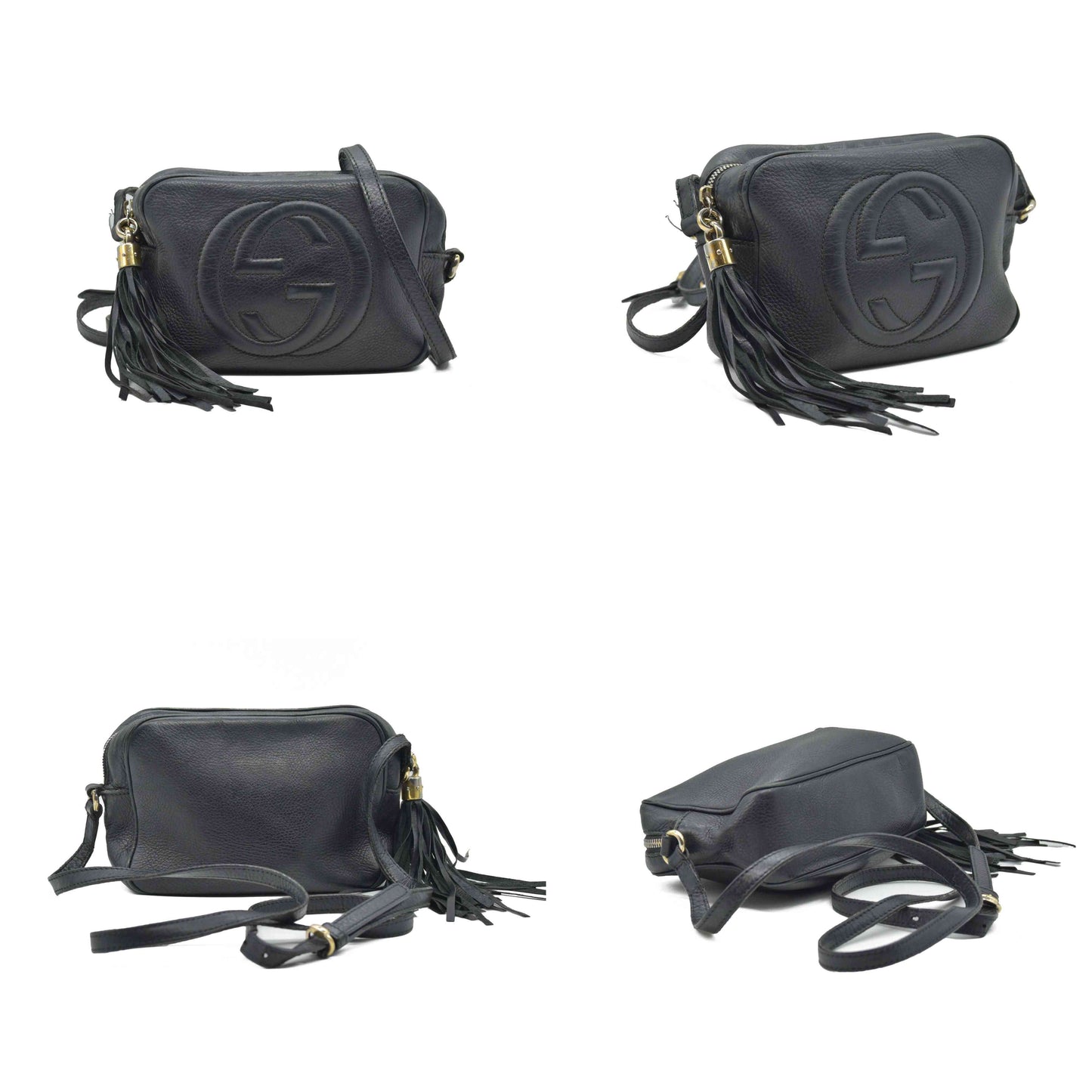 $1490 Gucci  Interlocking G Soho Disco Small