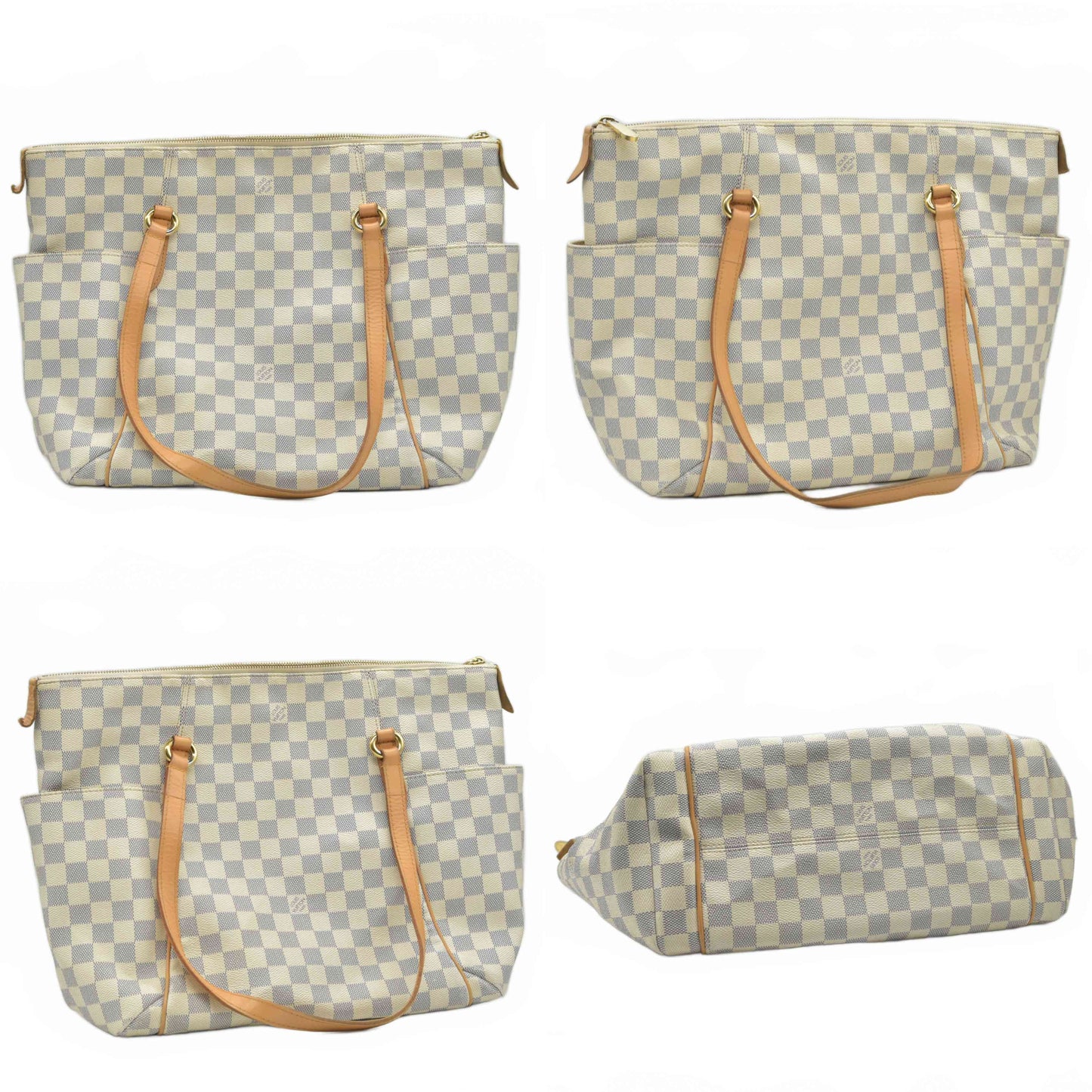 $1440 2011 LOUIS VUITTON Damier Azur Totally MM AR2191