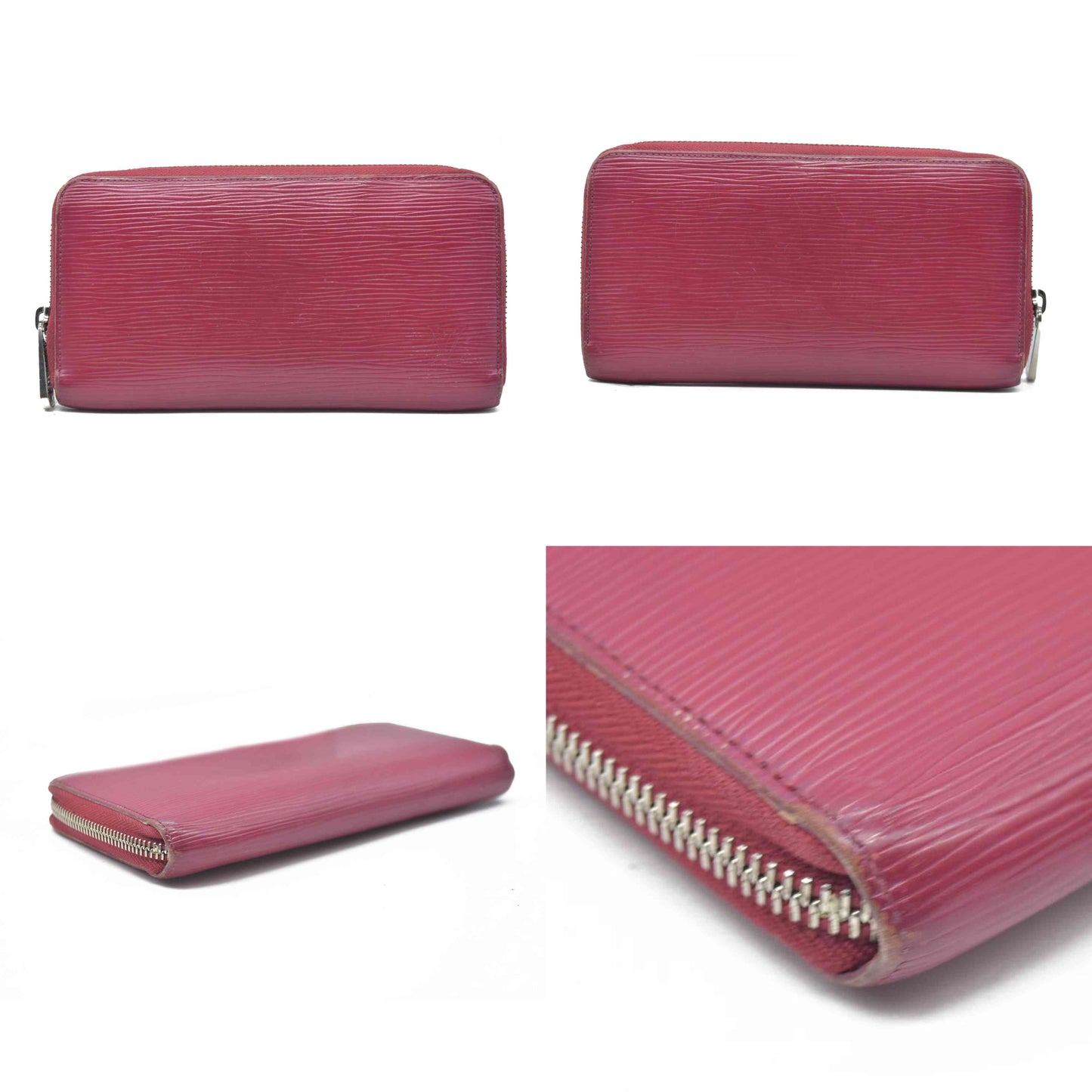 $965 Louis Vuitton Epi Leather Zippy Zip Around Long Wallet Purse MI4101
