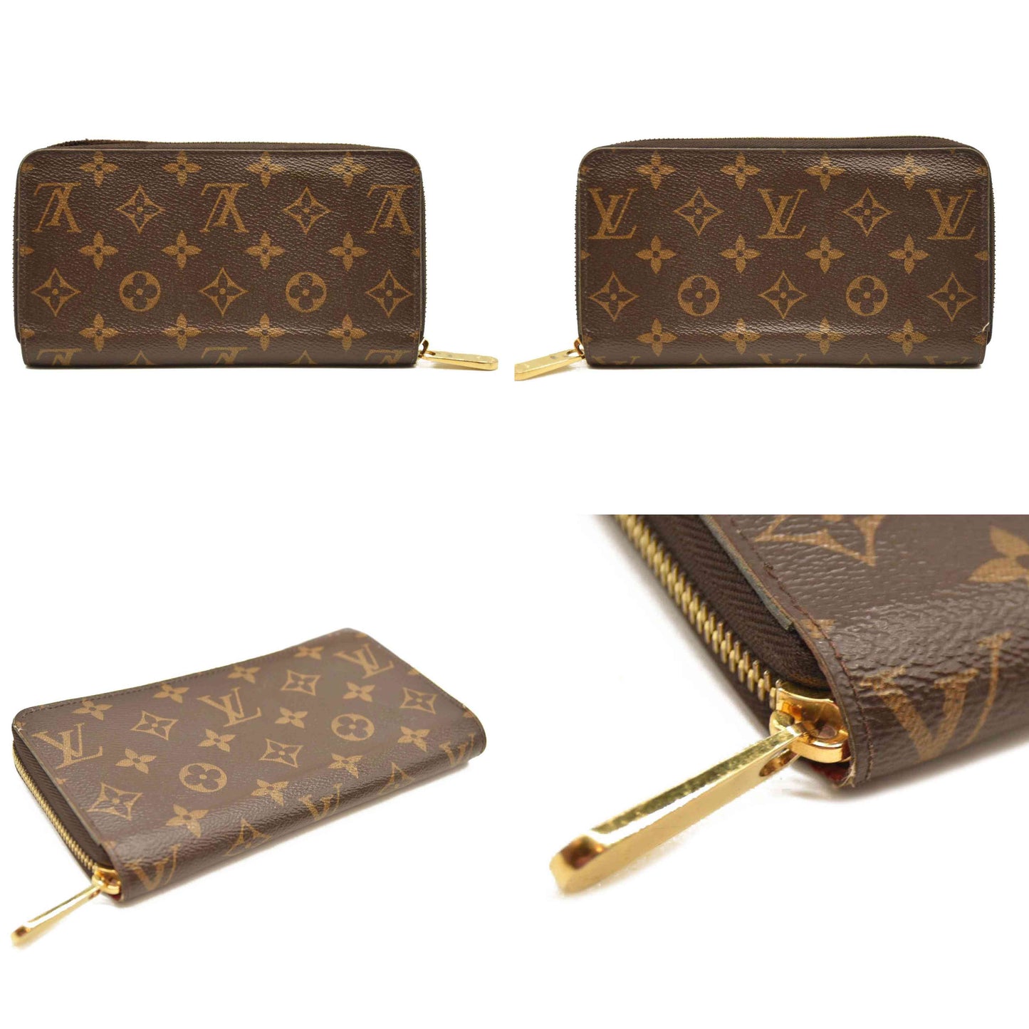 Louis Vuitton  Monogram Zippy Wallet Coquelicot MI2230