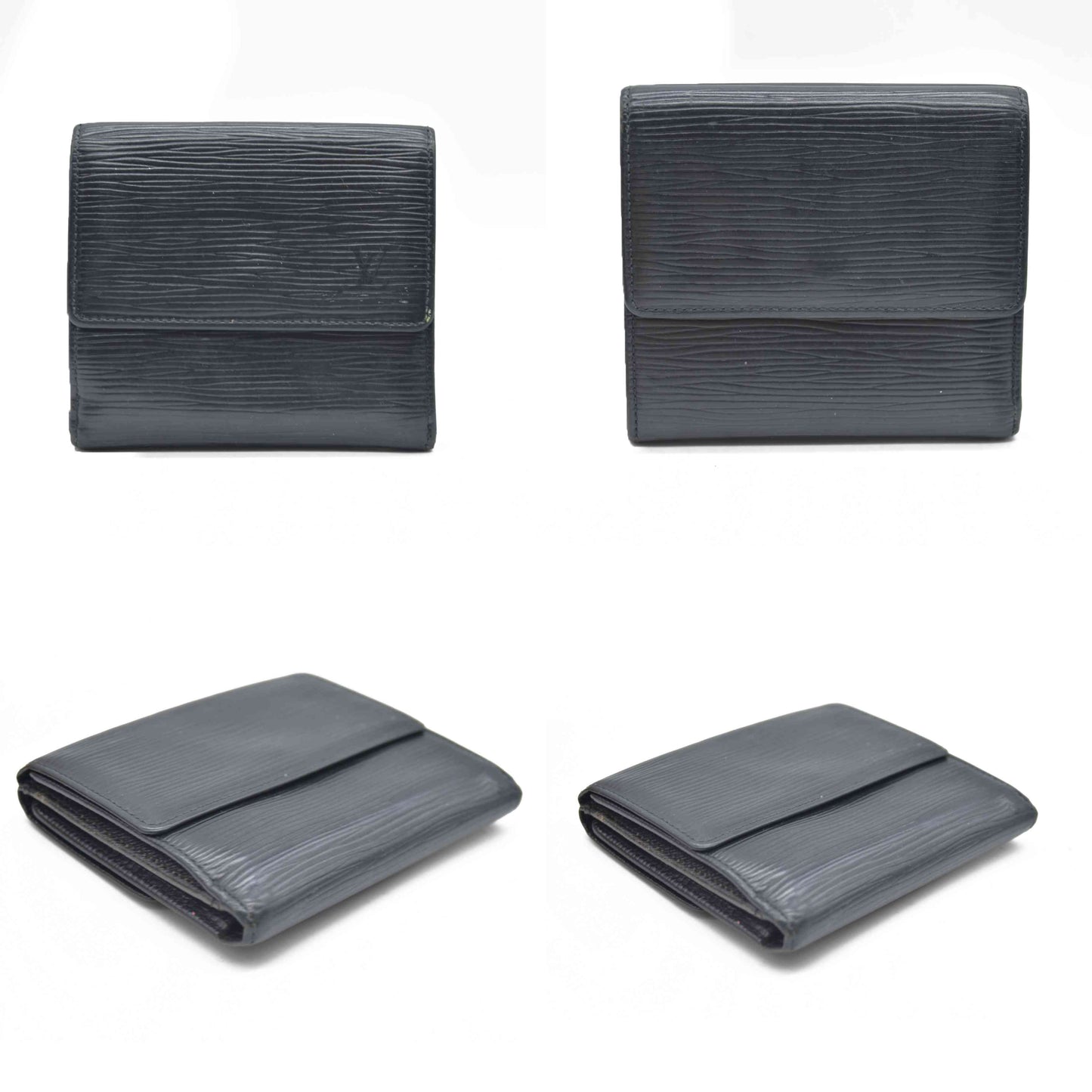 AUCTION $650Louis Vuitton Epi Porte Feiulle Elise Credit Leather Trifold Wallet SP0676