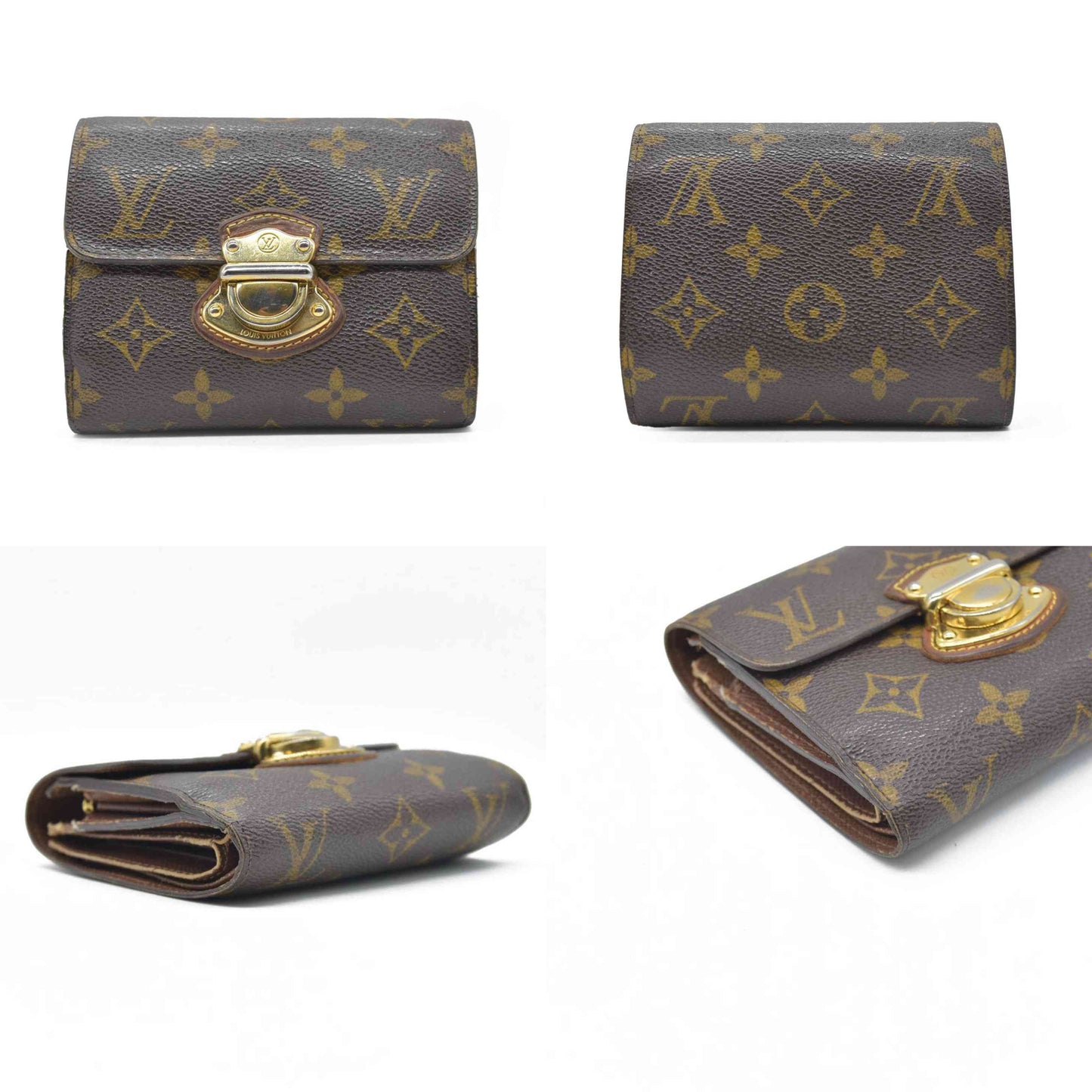 $705 2010 LOUIS VUITTON Monogram Trifold Koala Wallet TA2160