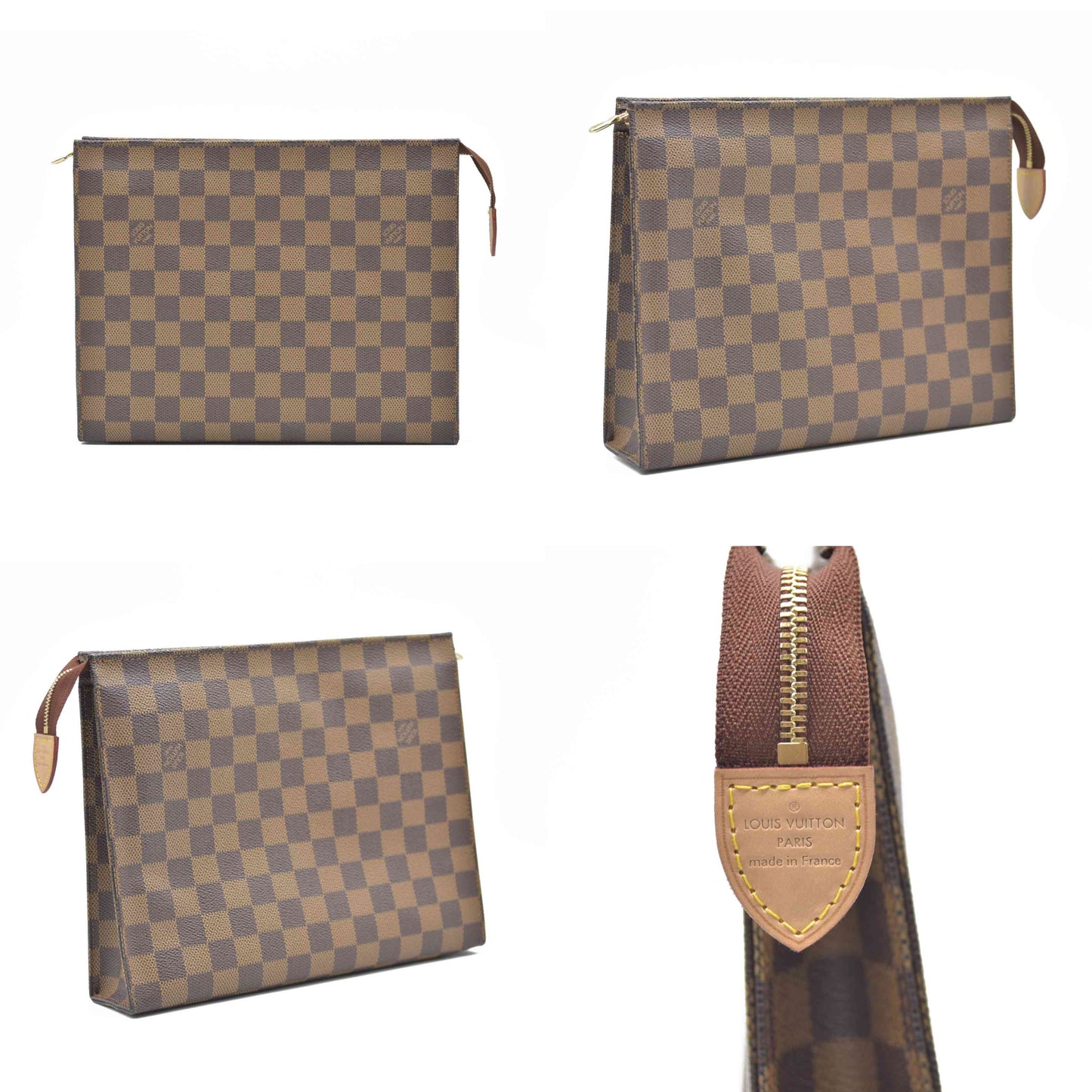 CONSIGNMENT AUCTION $1050 Louis Vuitton  Damier Ebene Toiletry Pouch 26