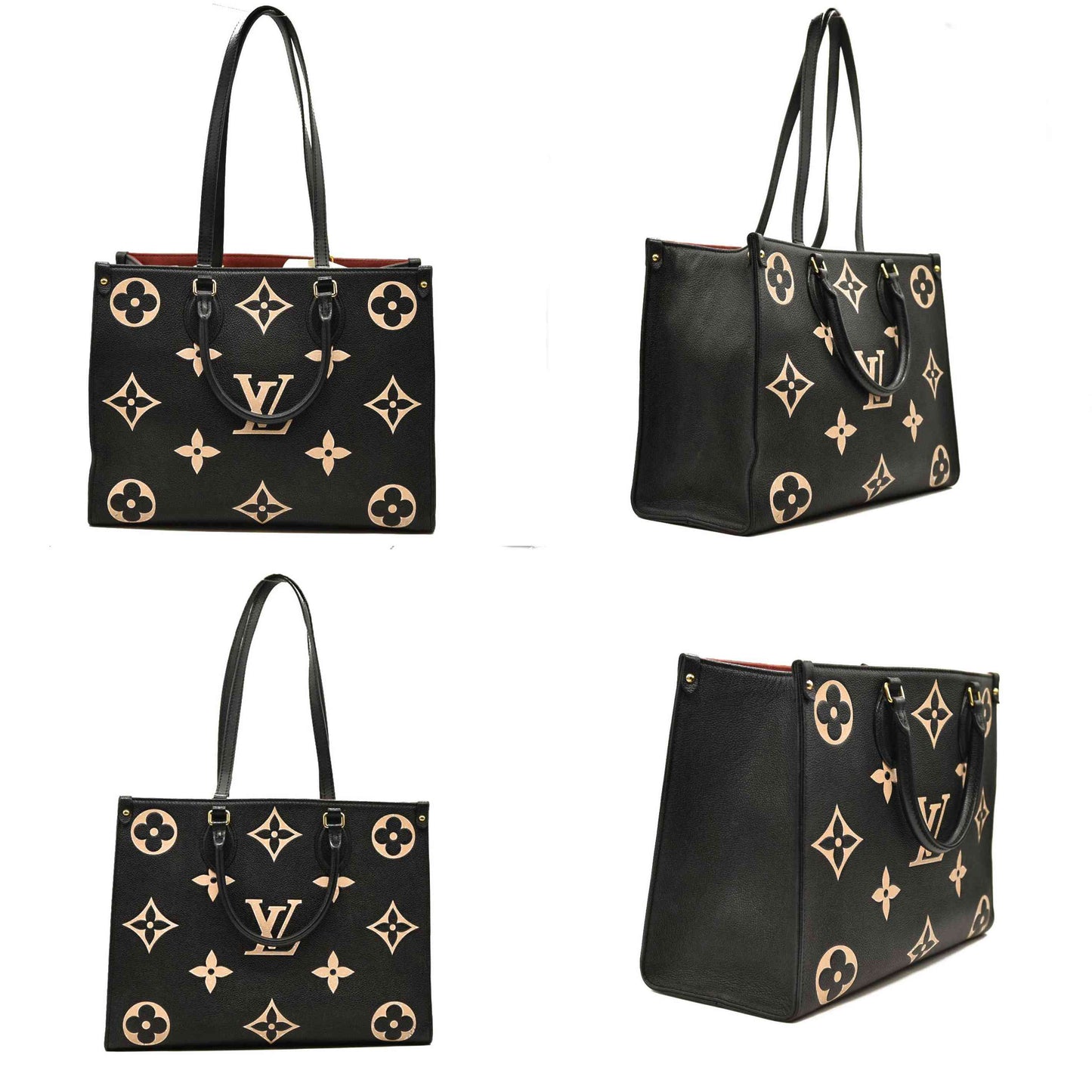 Louis Vuitton  Empreinte Monogram Giant Onthego MM Black Beige