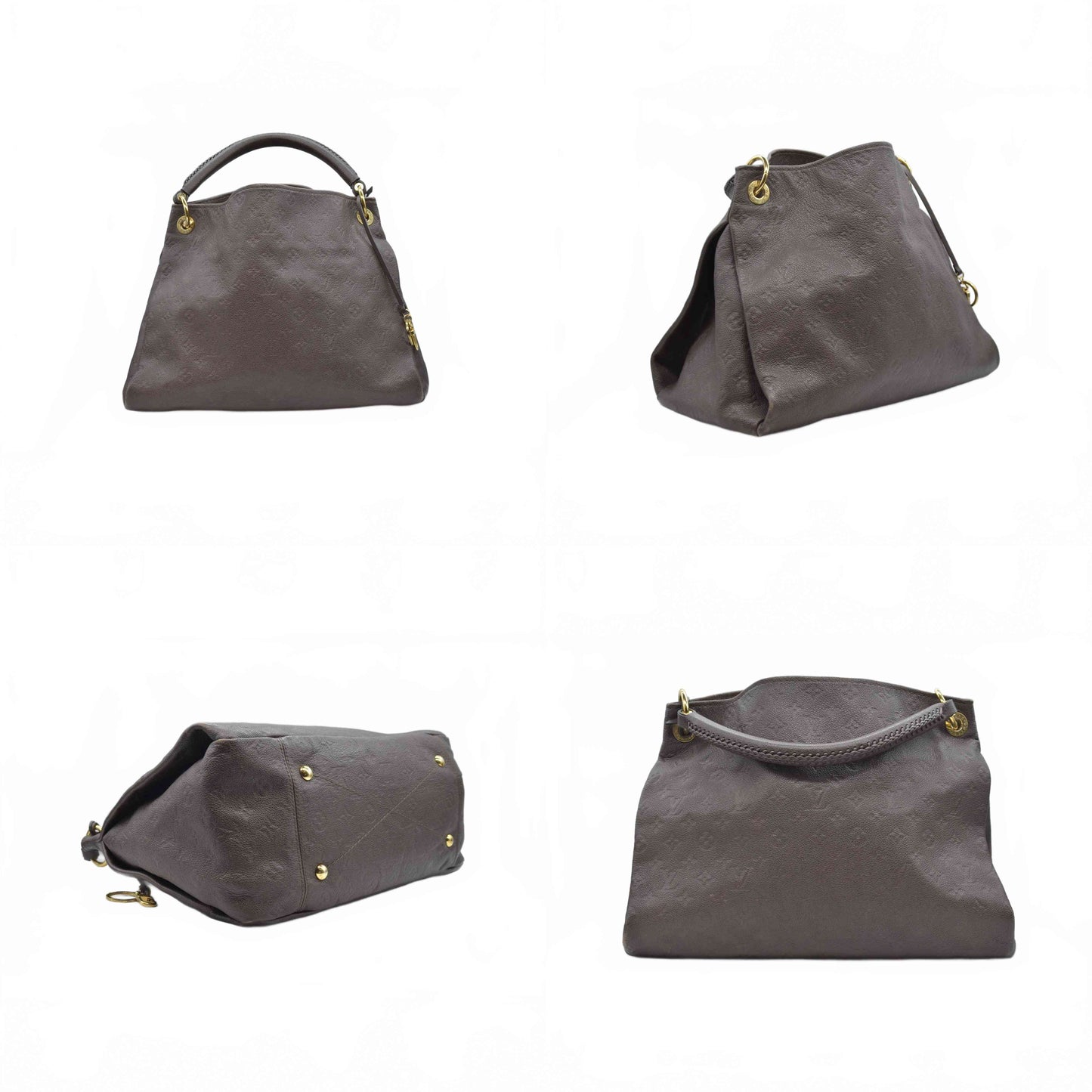 $3800 2015 Louis Vuitton Terre Monogram Empreinte Artsy MM CA0145