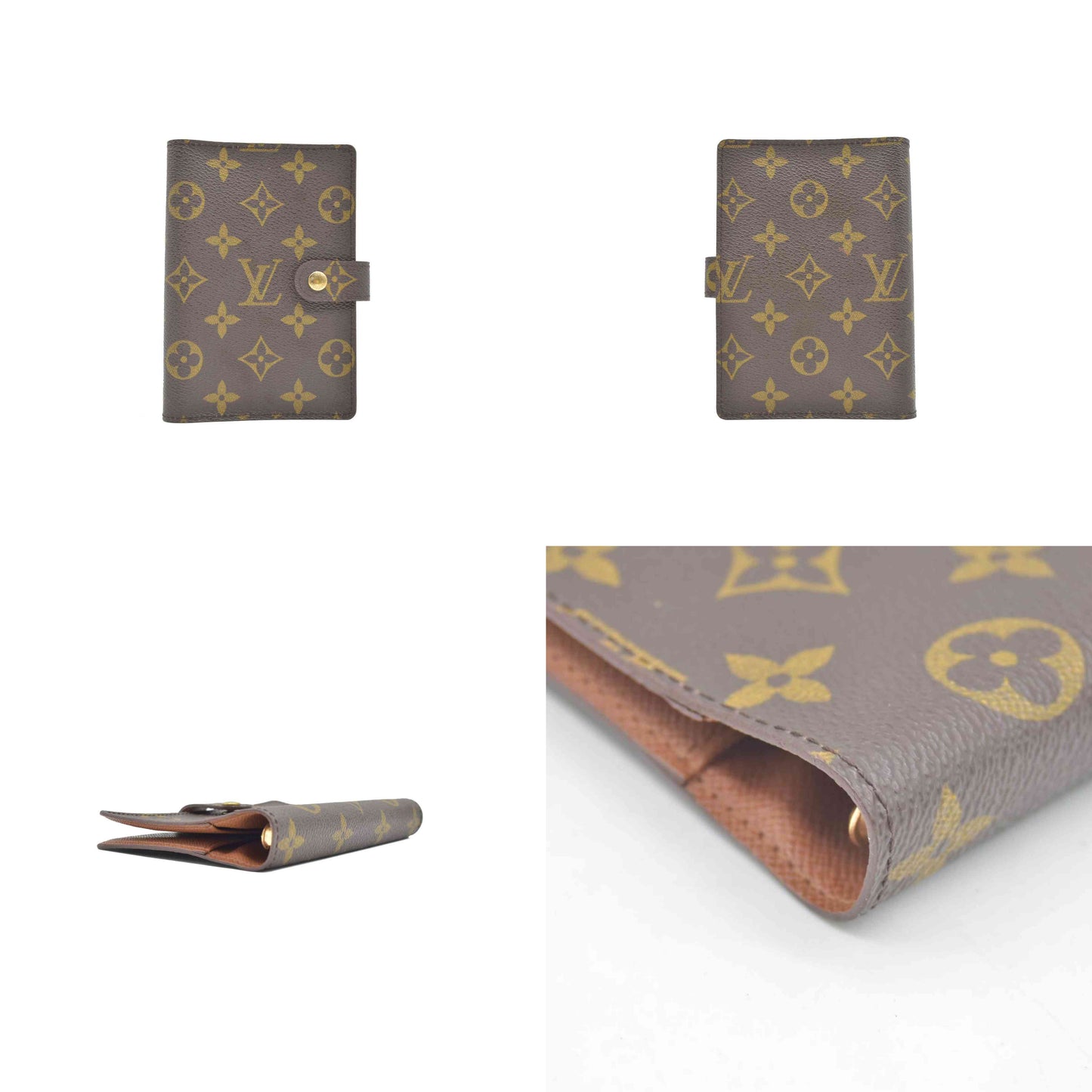 $505 LOUIS VUITTON Monogram  Agenda PM Day Planner Notebook Cover CONSIGNMENT