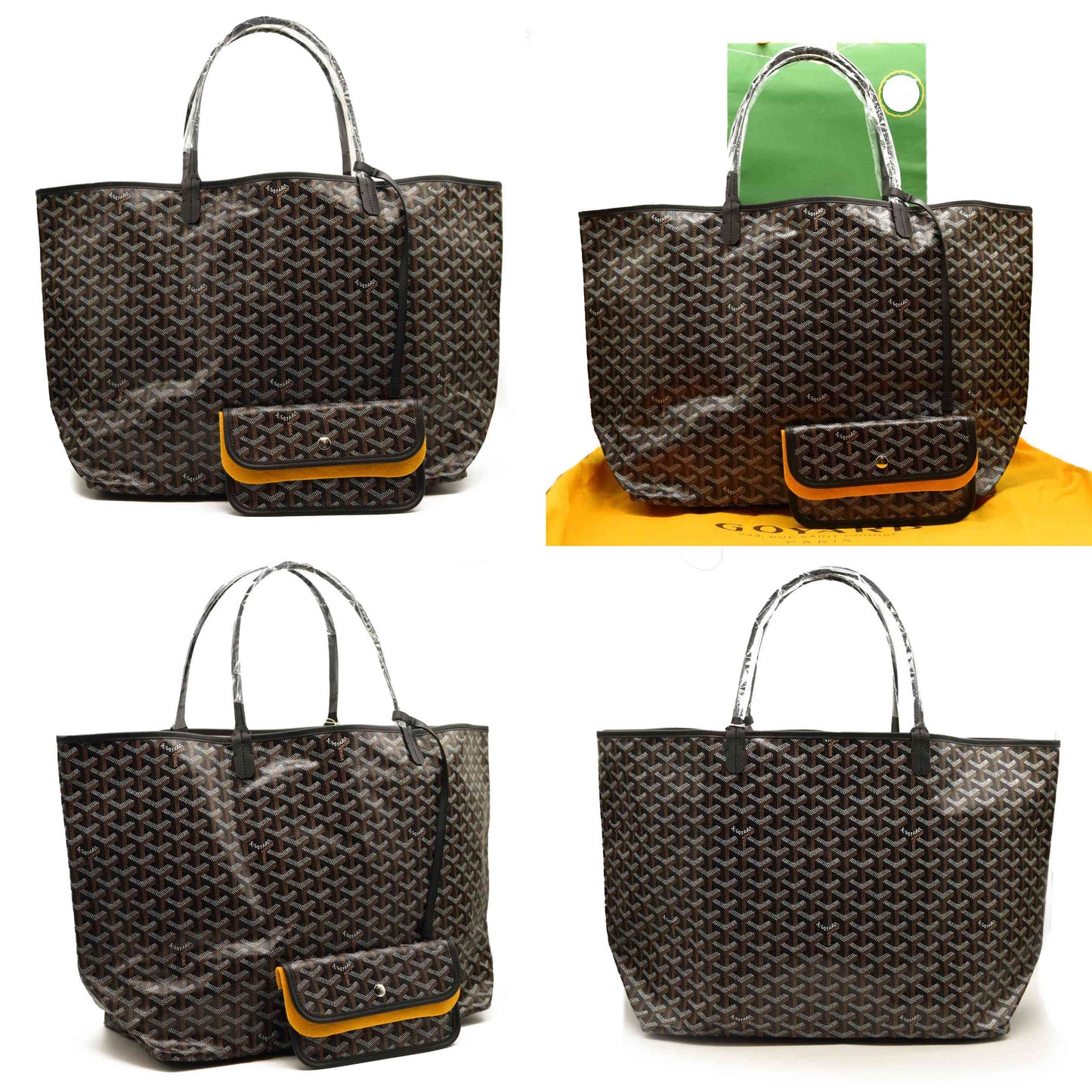 NEW GOYARD Goyardine Saint Louis GM Black