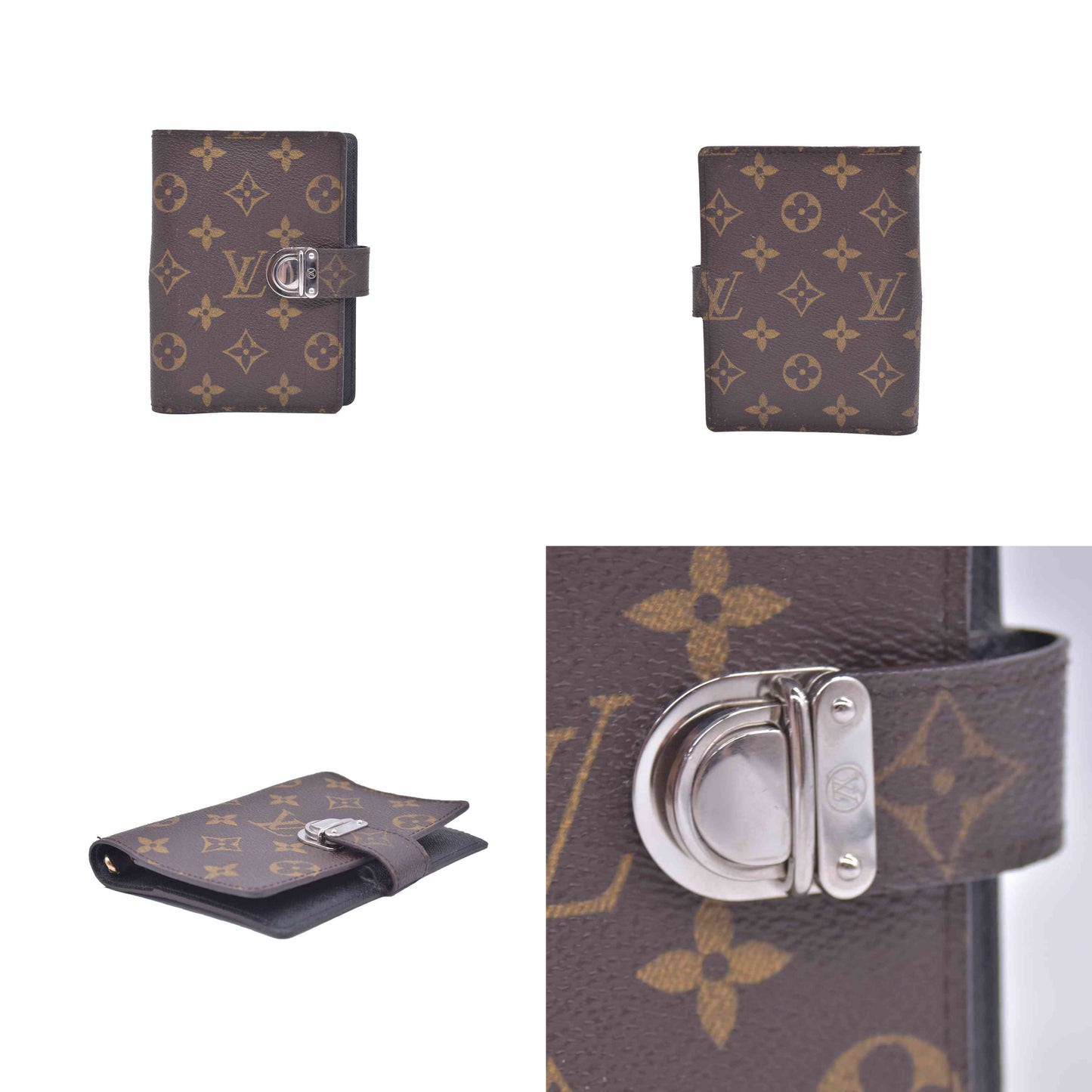 $650 2005 LOUIS VUITTON Monogram Agenda Koala PM Silver CA0065