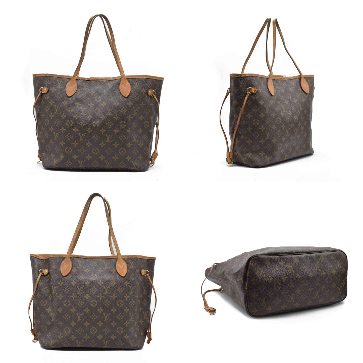 AUCTION $2170 Louis Vuitton Monogram Neo Neverfull MM Pivoine CA3186