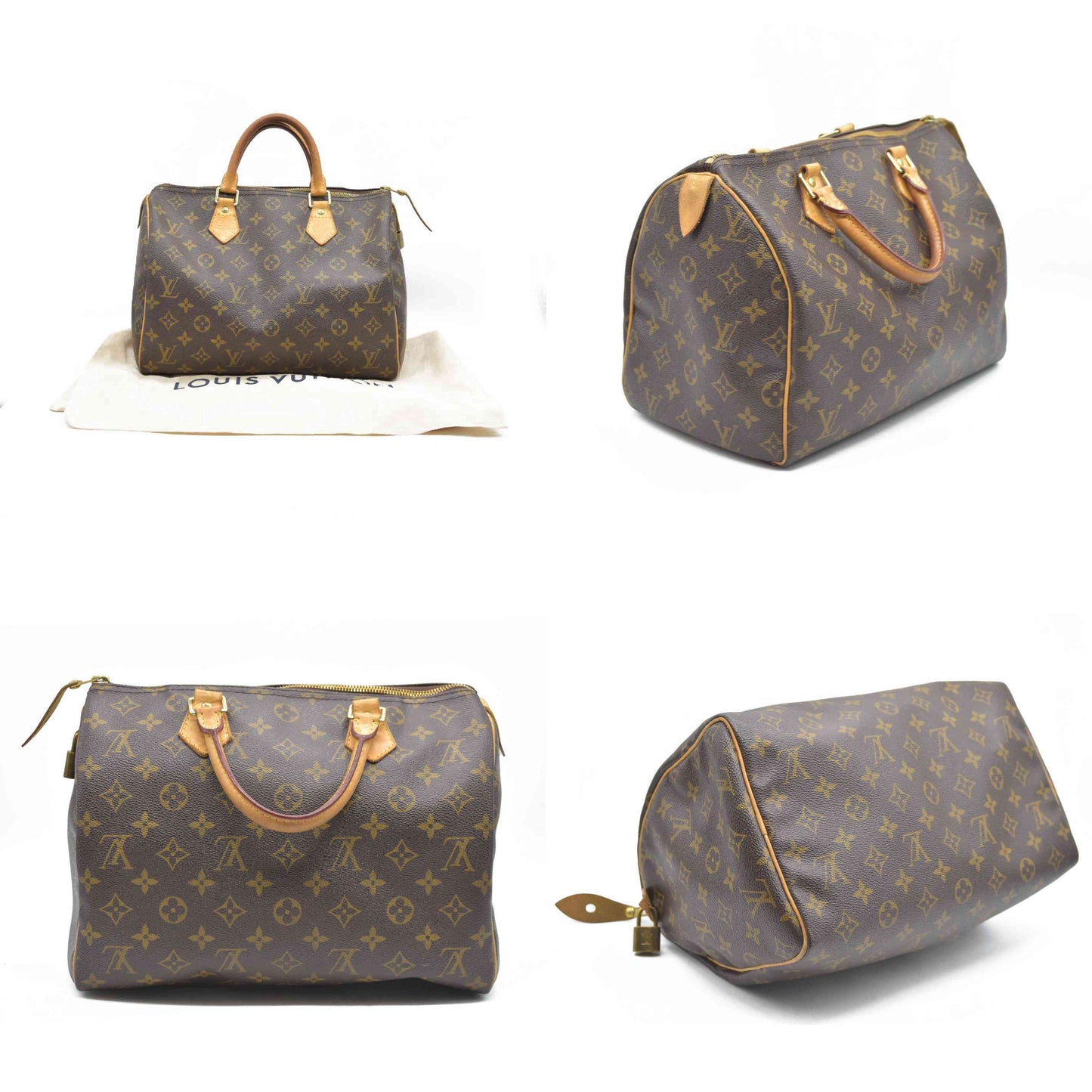 $1730 Louis Vuitton  Monogram Speedy 35 SD5113