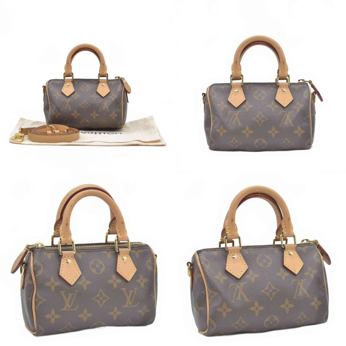 $1960 2022 Louis Vuitton Monogram Nano Speedy Bandouliere TY3212 10020484