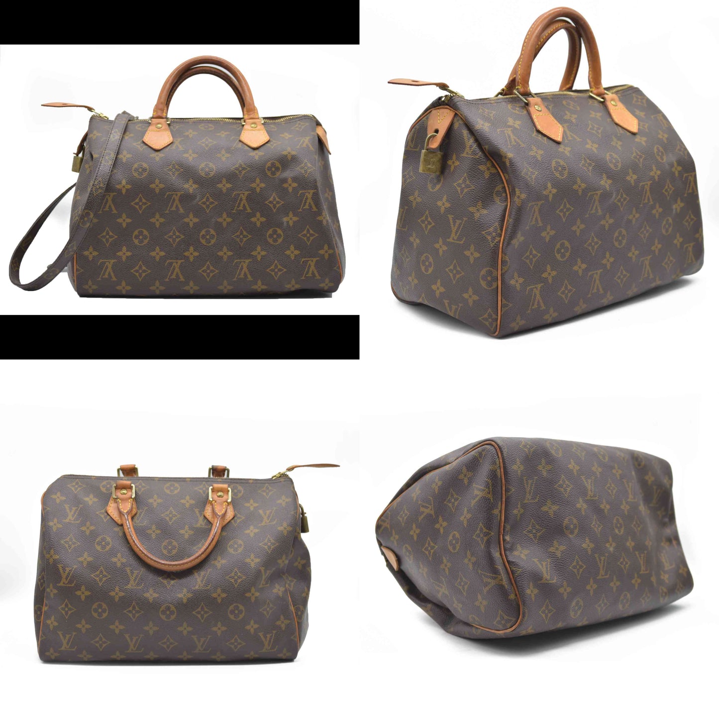 $1620 Louis Vuitton Monogram Speedy 30 SD1000 2000