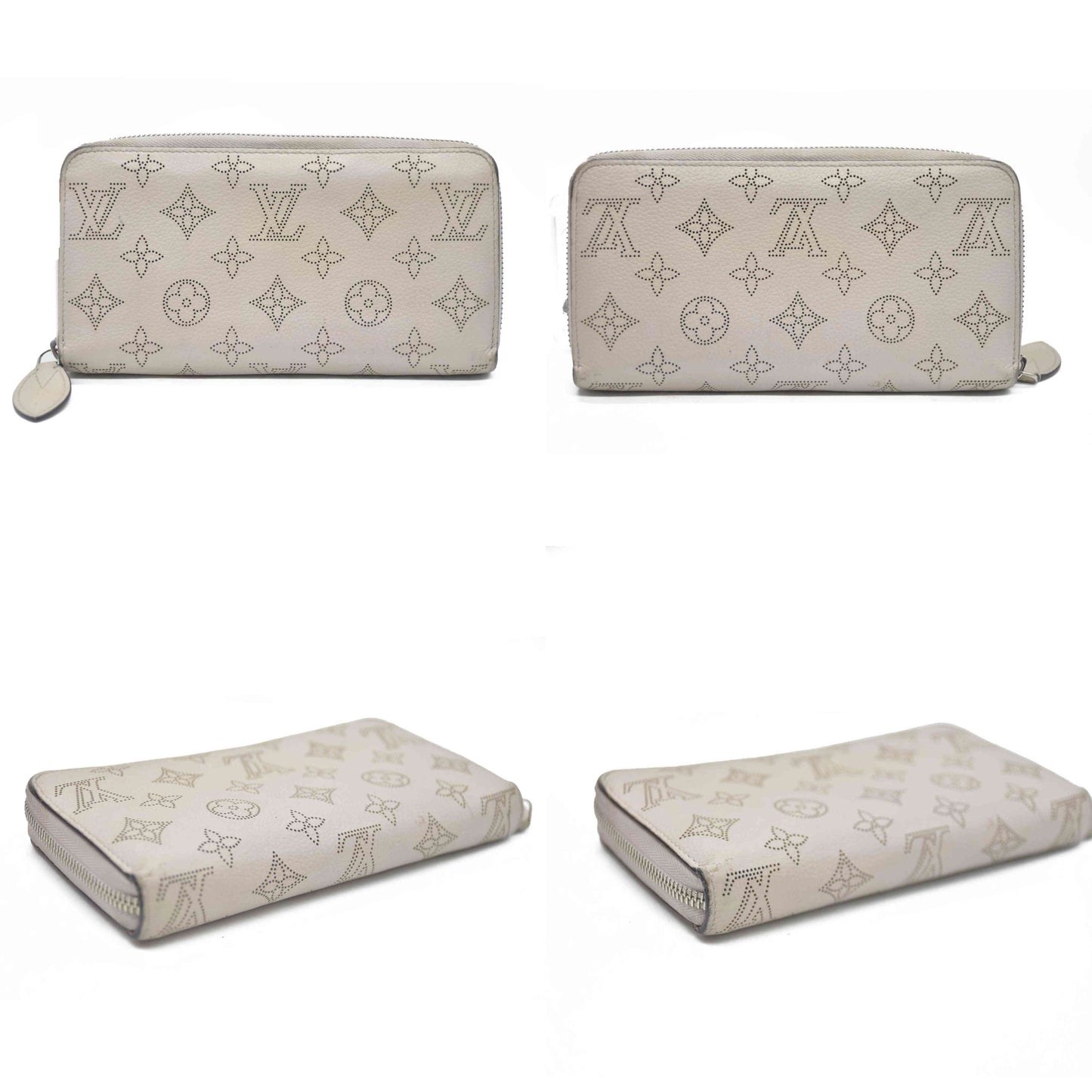 Louis Vuitton Mahina Zip Around Long Wallet Beige TN4139