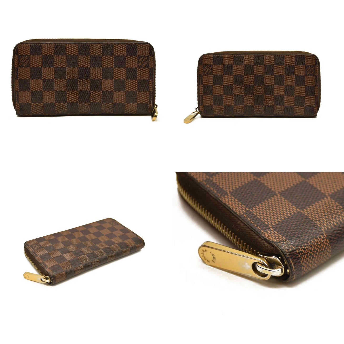 Louis Vuitton  Damier Ebene Zippy Wallet CA0173