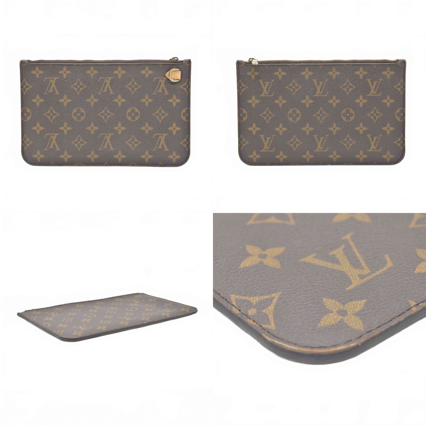 $600 2017 Louis Vuitton Monogram Neverfull MM GM Pochette SF4177