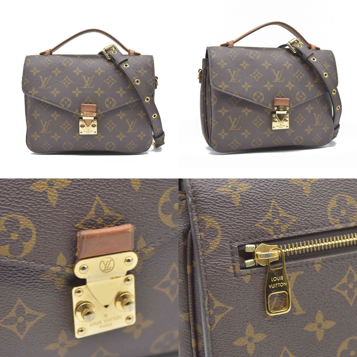 $2760 Louis Vuitton  Monogram Pochette Metis RFID