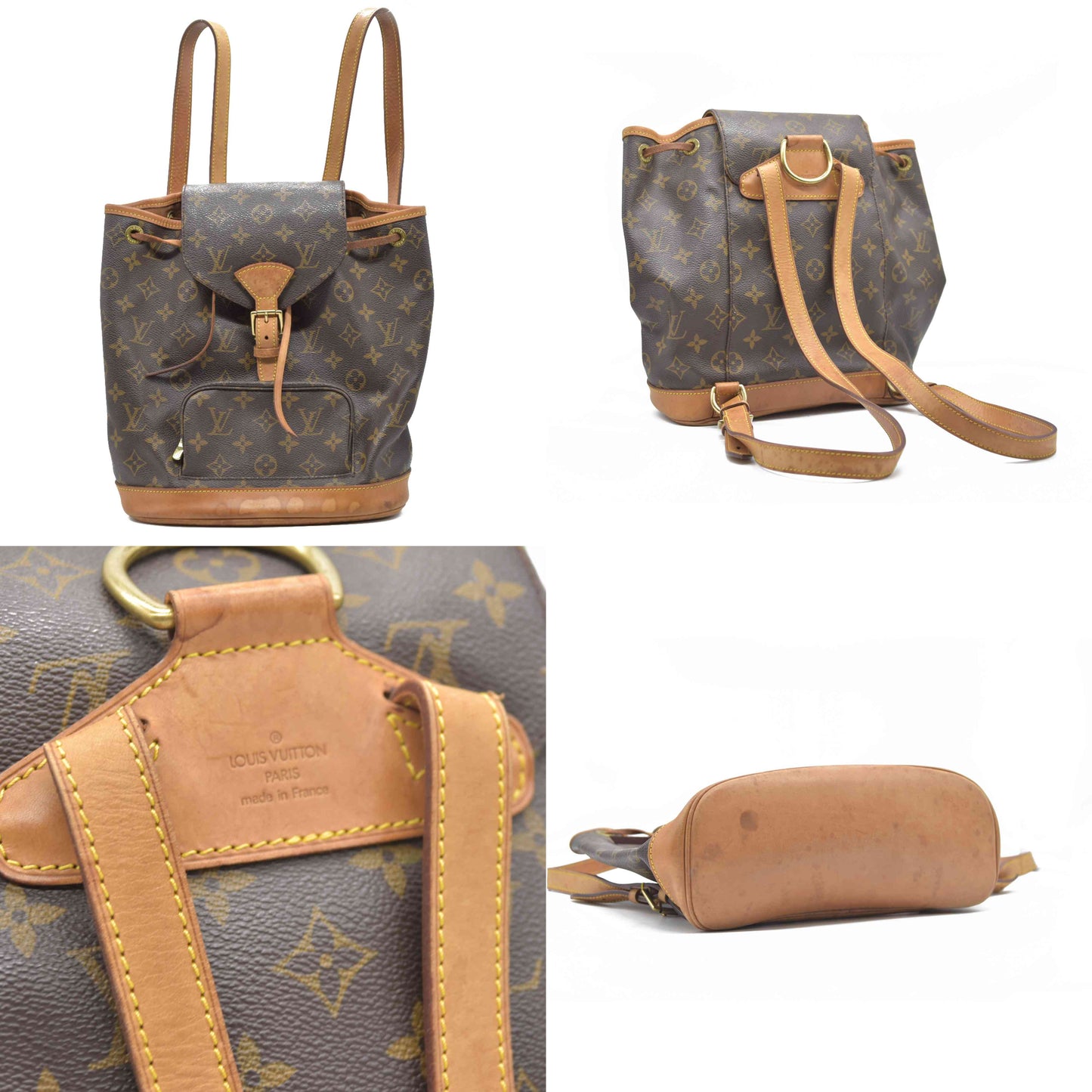 AUCTION $3550 Louis Vuitton  Monogram Montsouris MM Backpack SP1919