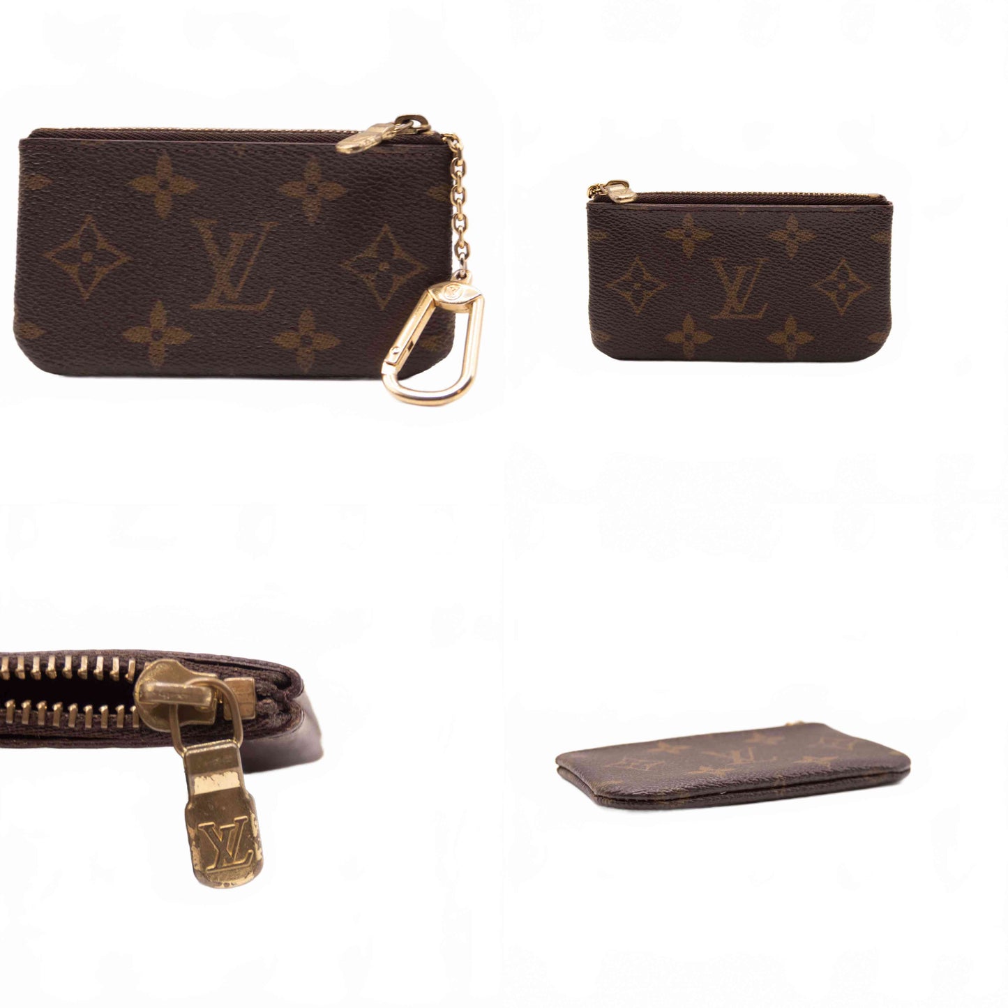 $355 2000 Louis Vuitton Monogram Key Pouch CA0040