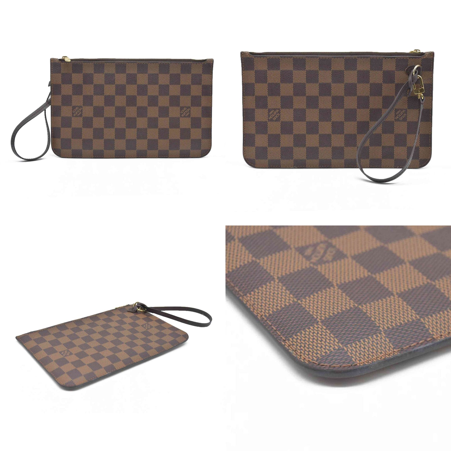 Louis Vuitton  Damier Ebene Neverfull MM GM Pochette