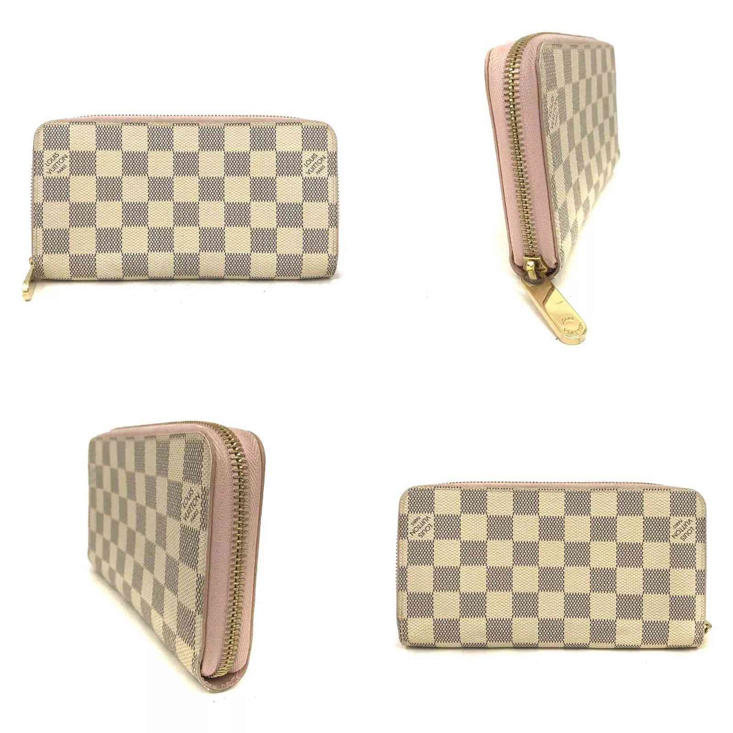 Louis Vuitton  Damier Azur Zippy Wallet GI4178 Rose Ballerine