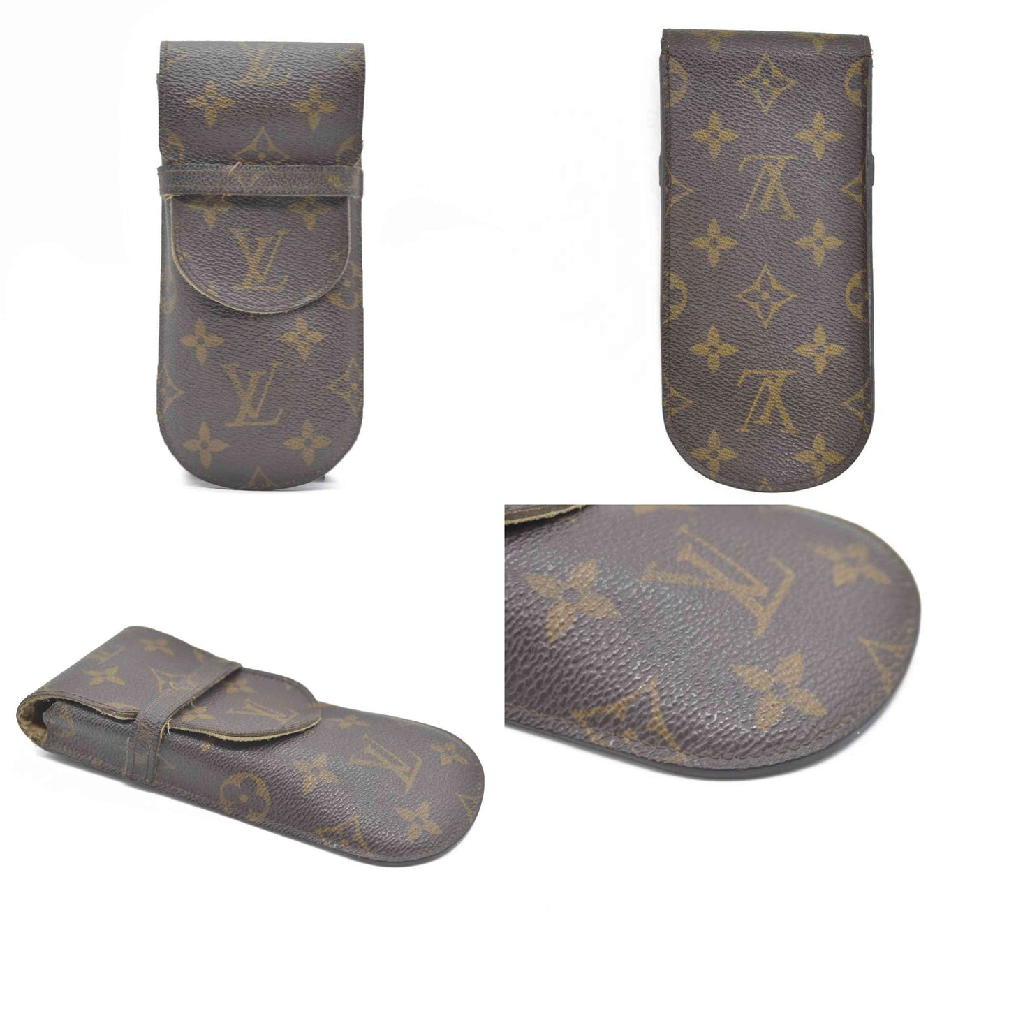 LOUIS VUITTON Monogram Etui Lunette Rabat Glasses Case SN0011