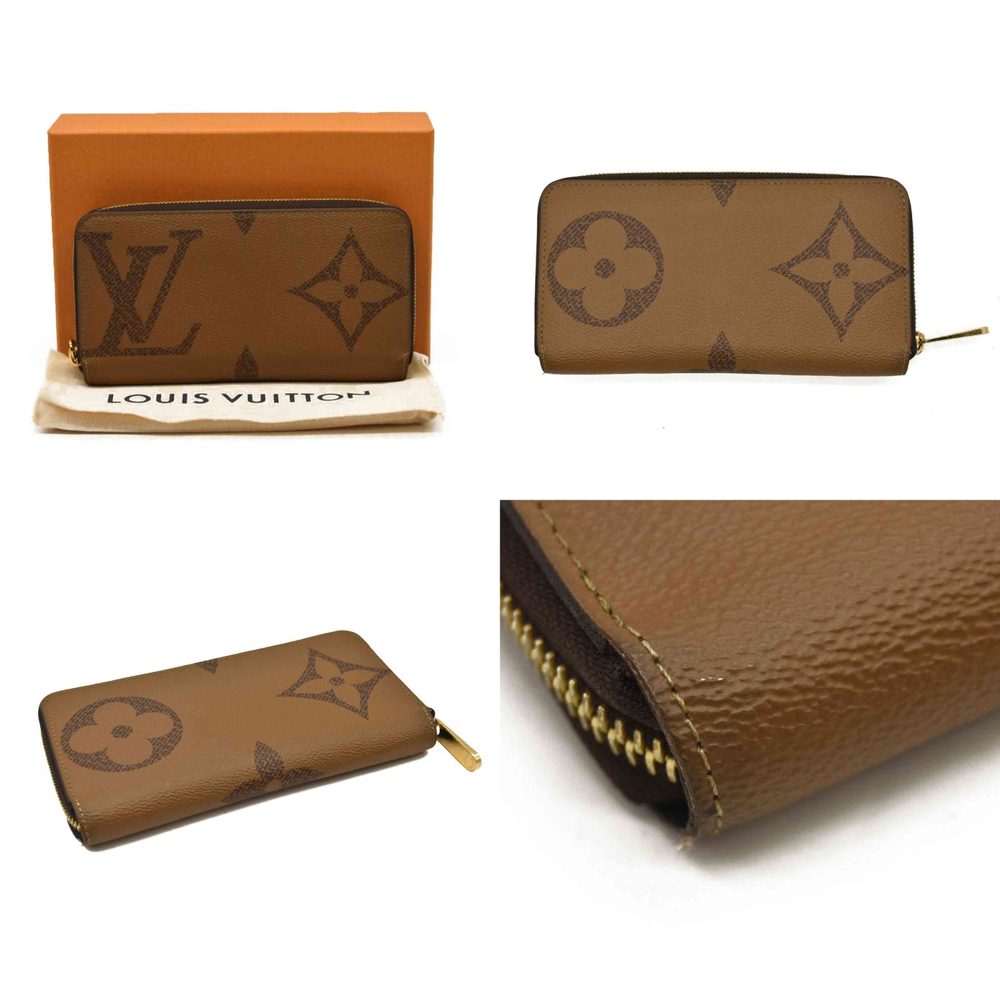 LOUIS VUITTON  Reverse Monogram Giant Zippy Wallet CA0290