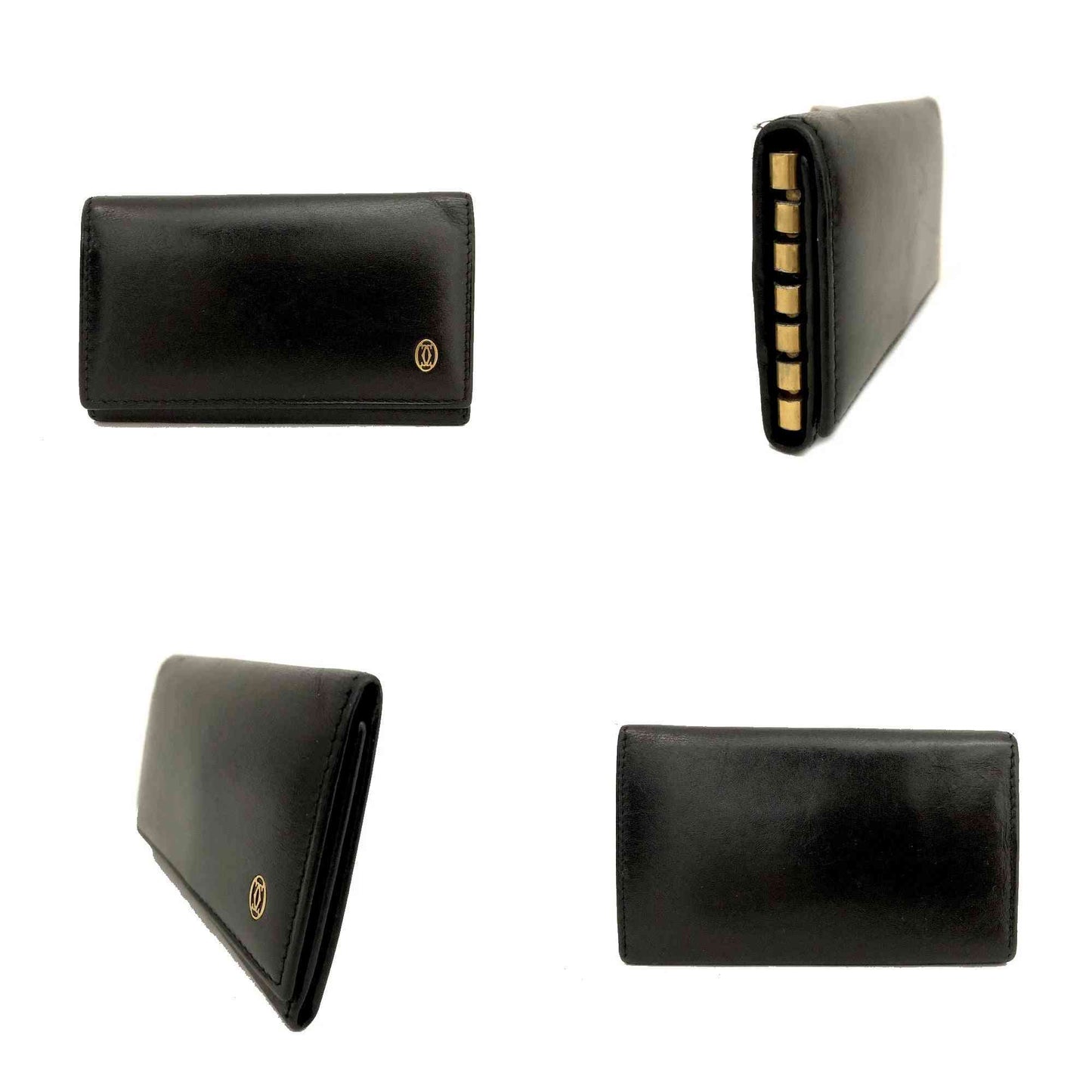 Pasha de Cartier Leather 6 Ring Key Case Black