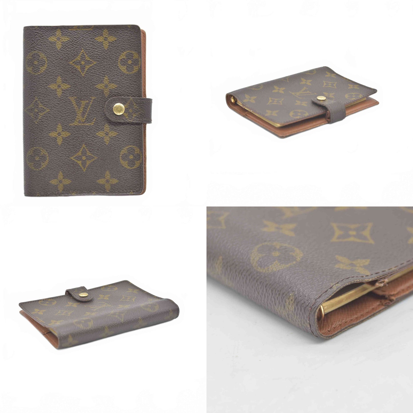 $505 1998 LOUIS VUITTON Monogram Small Ring Agenda Cover CA1908