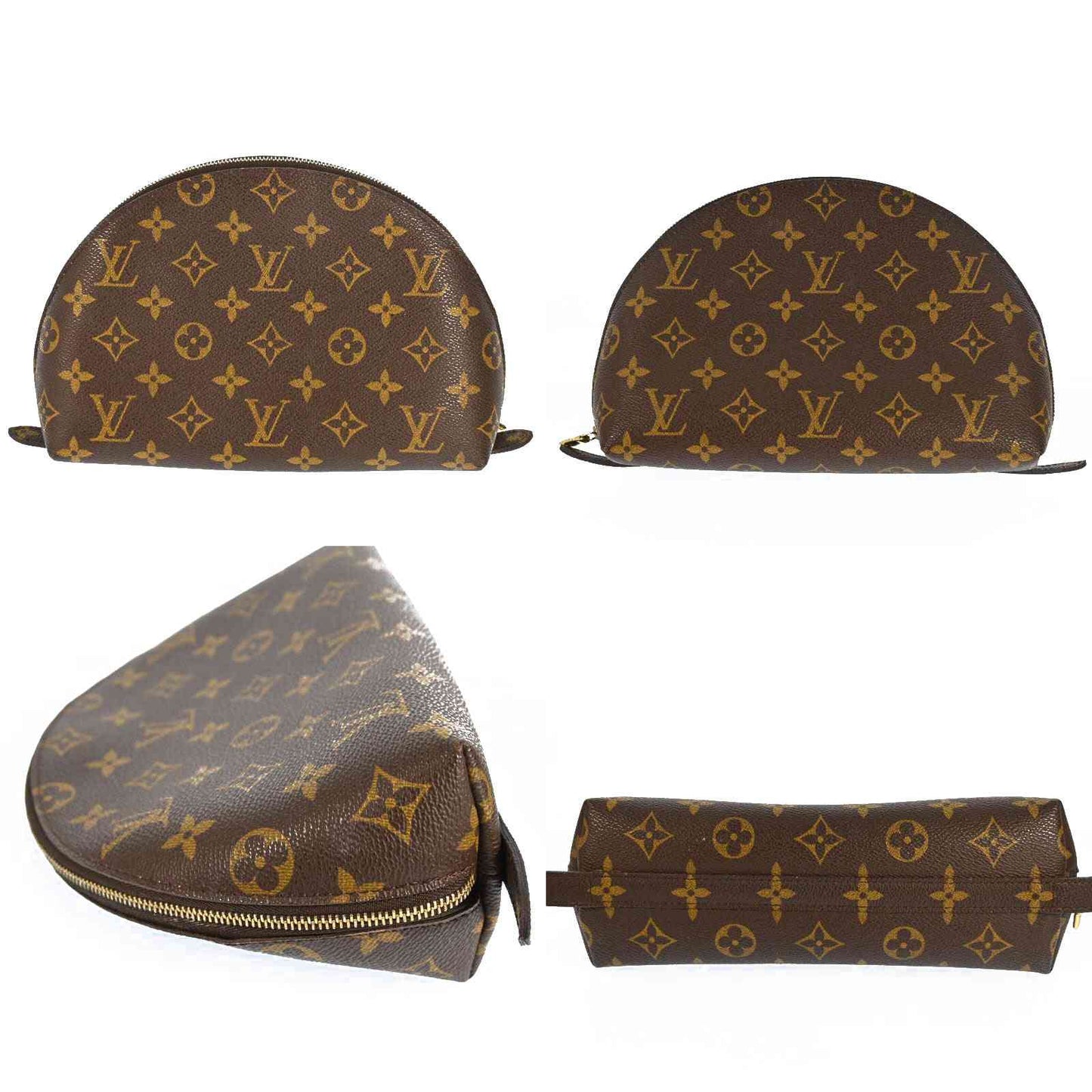 Louis Vuitton  Monogram Trousse Demi Ronde