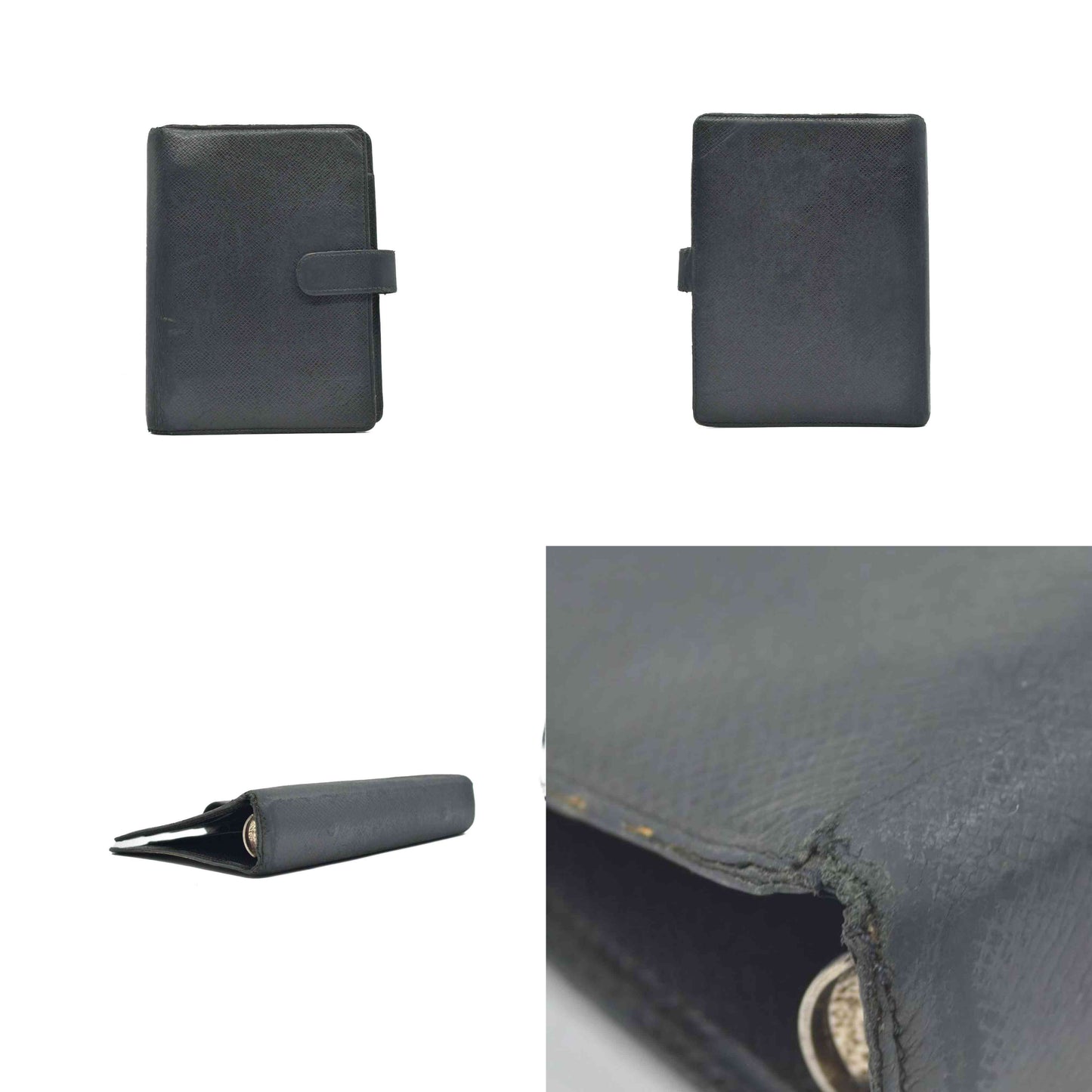 $750 Louis Vuitton Taiga Large Ring Agenda Cover Ardoise TS0152 CONSIGNMENT