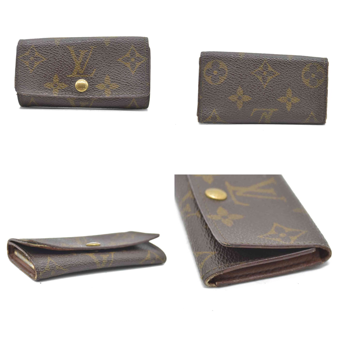 $295 Louis Vuitton Monogram Multiples 4 Ring Key Holder MI0954 1994 CONSIGNMENT