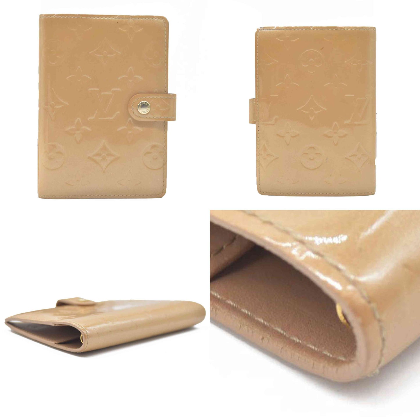 $465  Louis Vuitton Monogram Vernis Agenda PM Notebook Cover CA1005