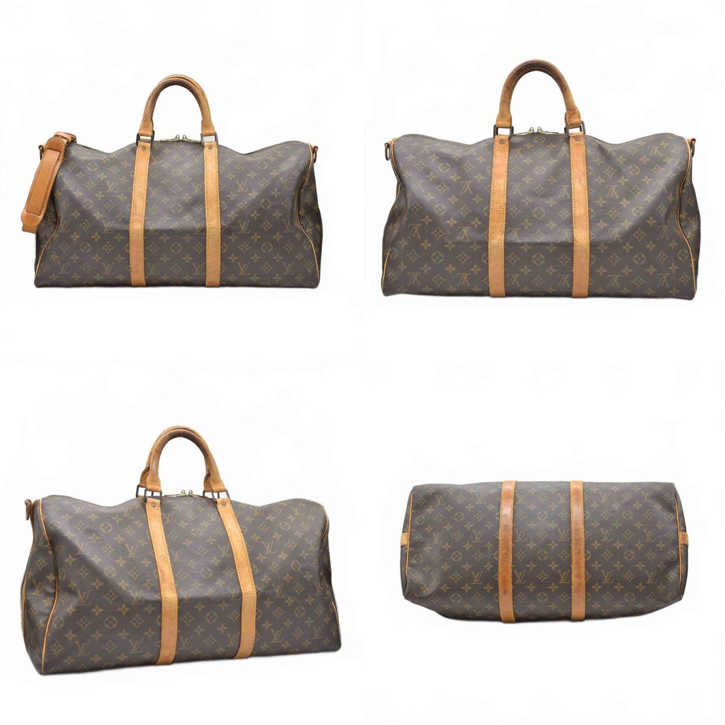 $2750 1985 Louis Vuitton Monogram Keepall Bandouliere 50 SD851