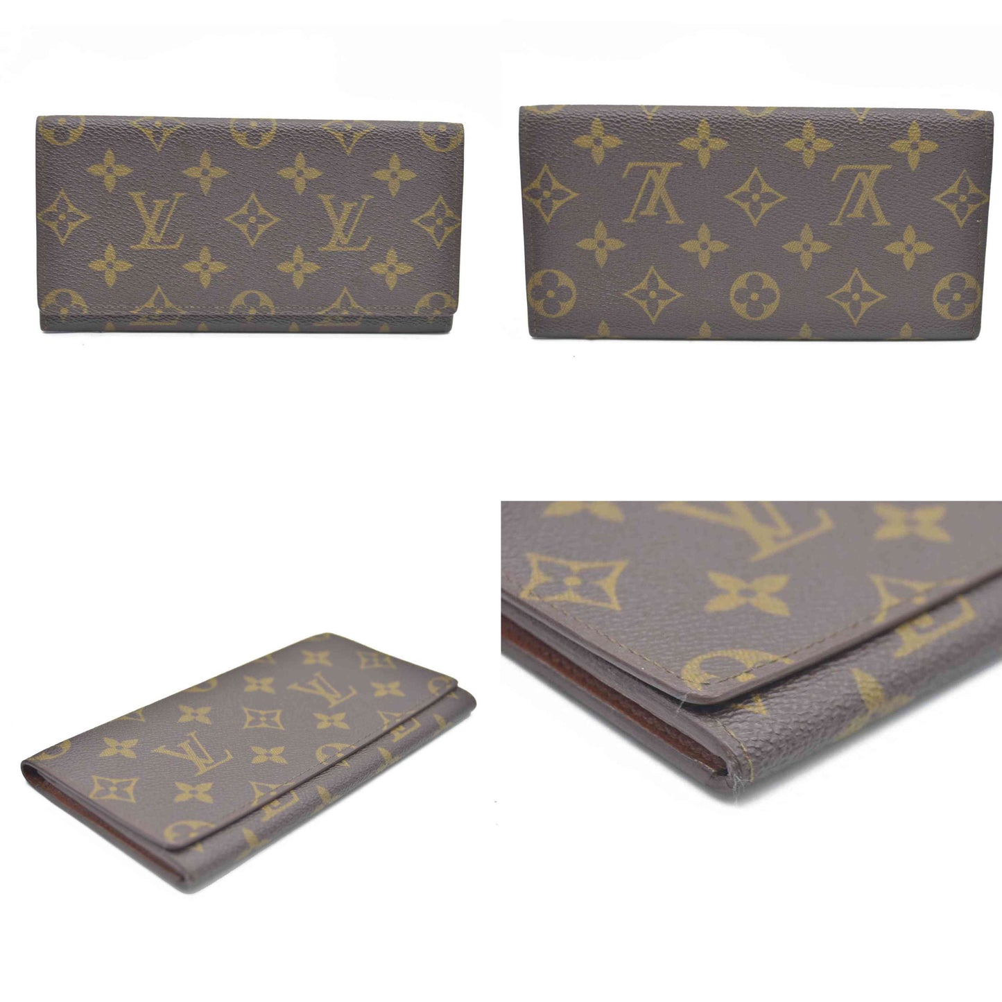 AUCTION $545 Louis Vuitton  Monogram Porte Yen 3 Cartes Credit Wallet MI0913