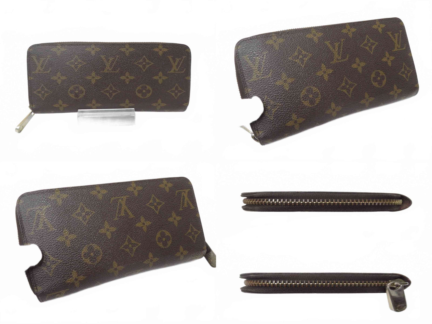 $915 2016 LOUIS VUITTON Monogram Zippy Wallet Fuchsia GI2116