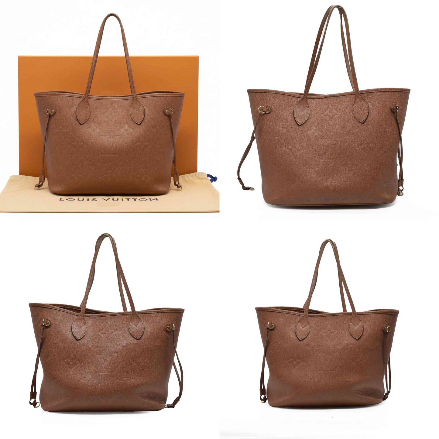 Louis Vuitton Empreinte Monogram Giant Neverfull MM Cognac