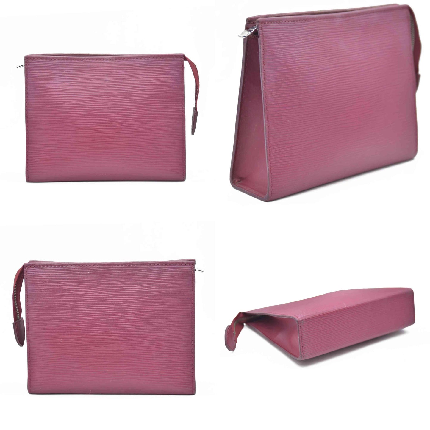 Louis Vuitton Epi Poche Toilette 26 Cosmetics Pouch Purse Pink TA0185