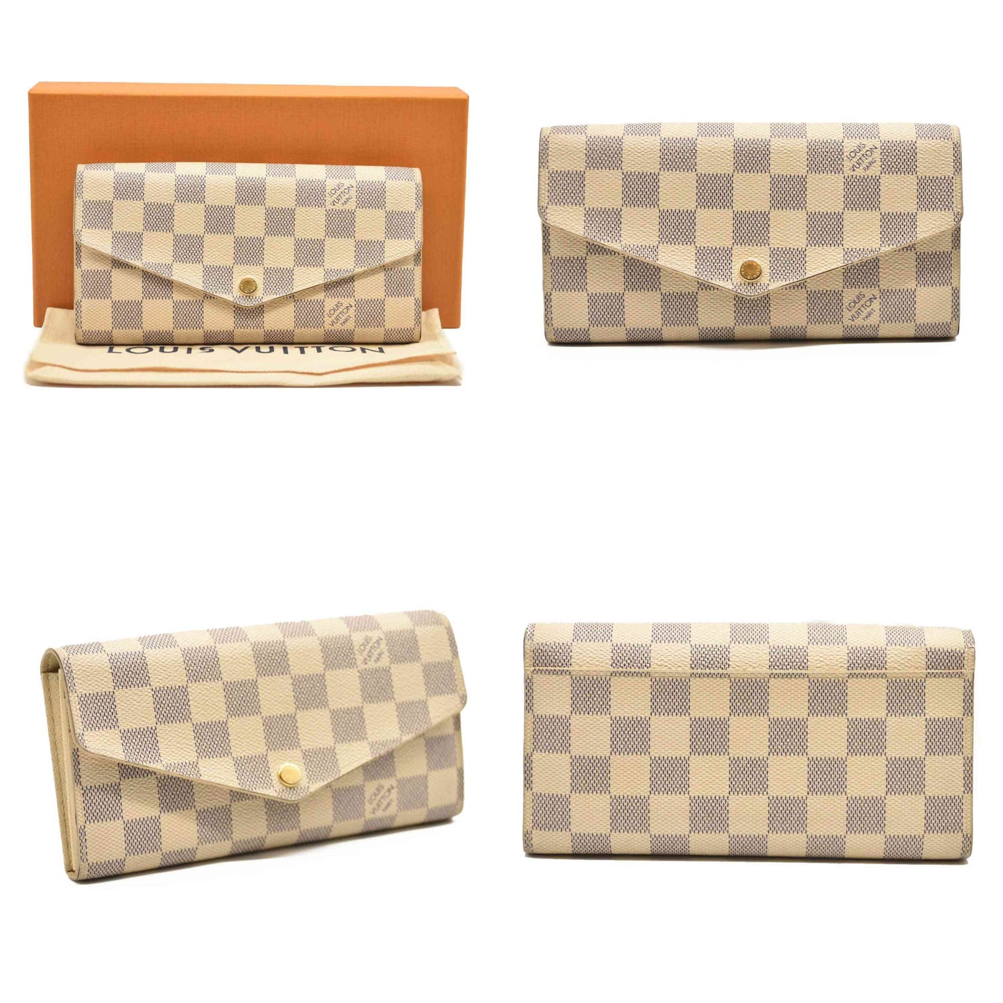 LOUIS VUITTON Damier Azur Sarah Wallet NM