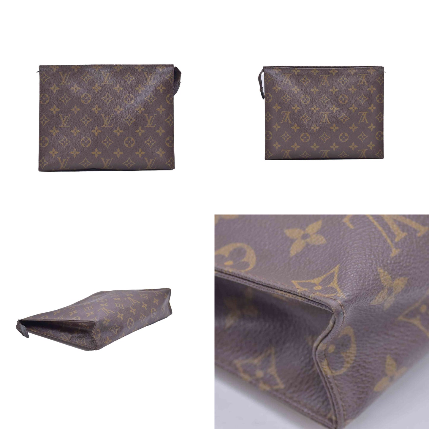 $760 Louis Vuitton Toiletry 26 Brown Monogram 833