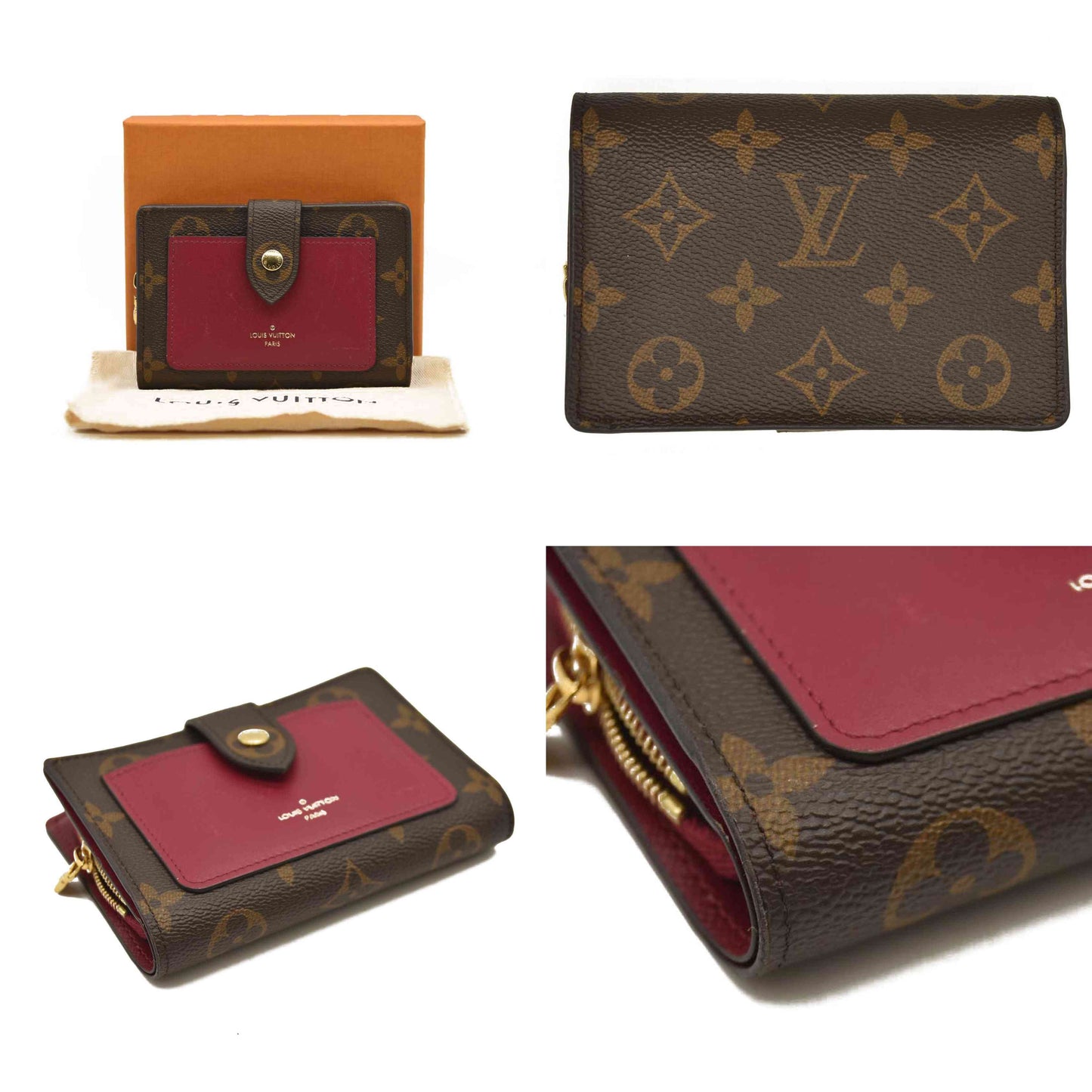 LOUIS VUITTON  Monogram Juliette Wallet Fuchsia