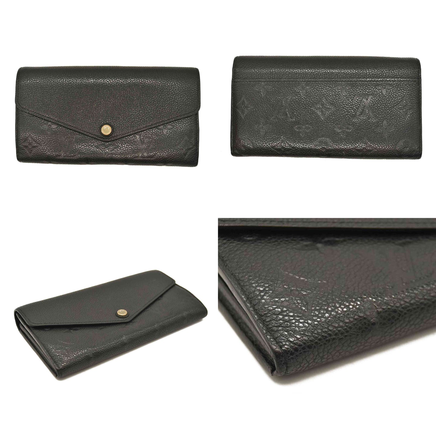 Louis Vuitton  Empreinte Sarah Wallet NM Black CA0020