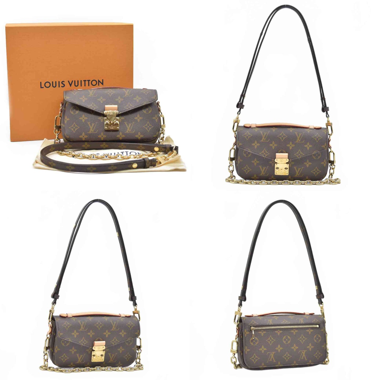 $3300 RFID Louis Vuitton Monogram Pochette Métis East West